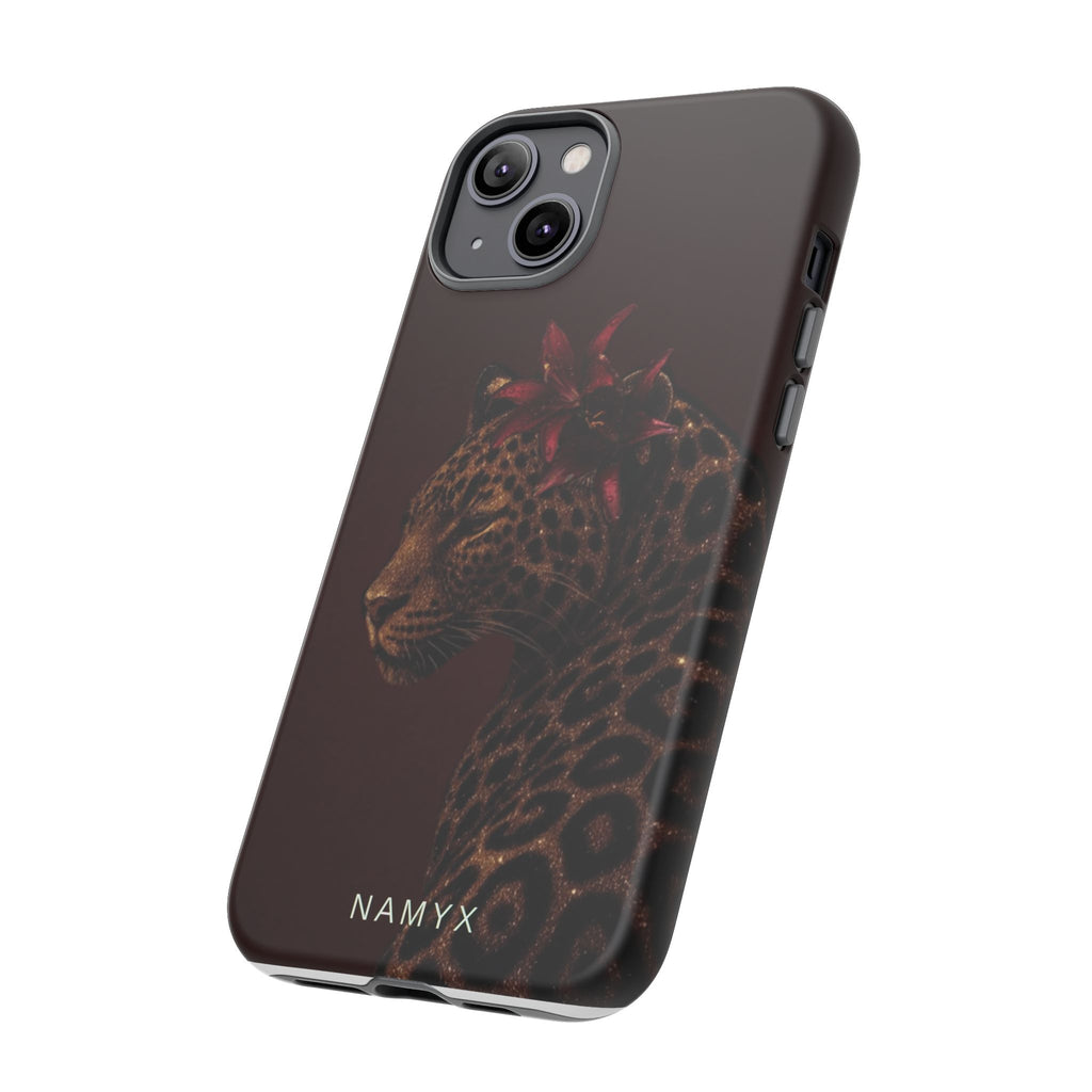 Leopard Floral Tough Phone Case