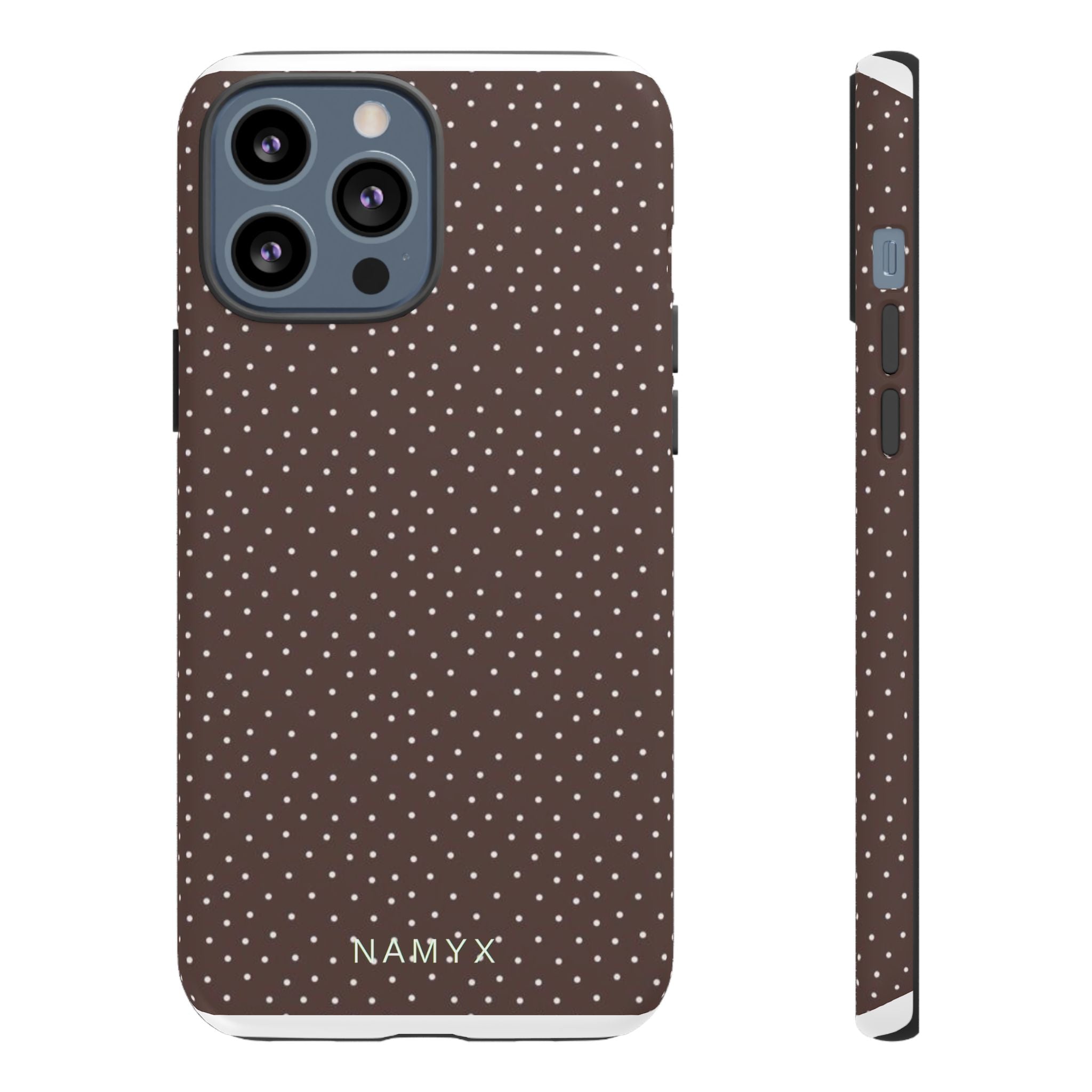 Brown Polka Dot Tough Phone Case - Slim Protective iPhone Cover