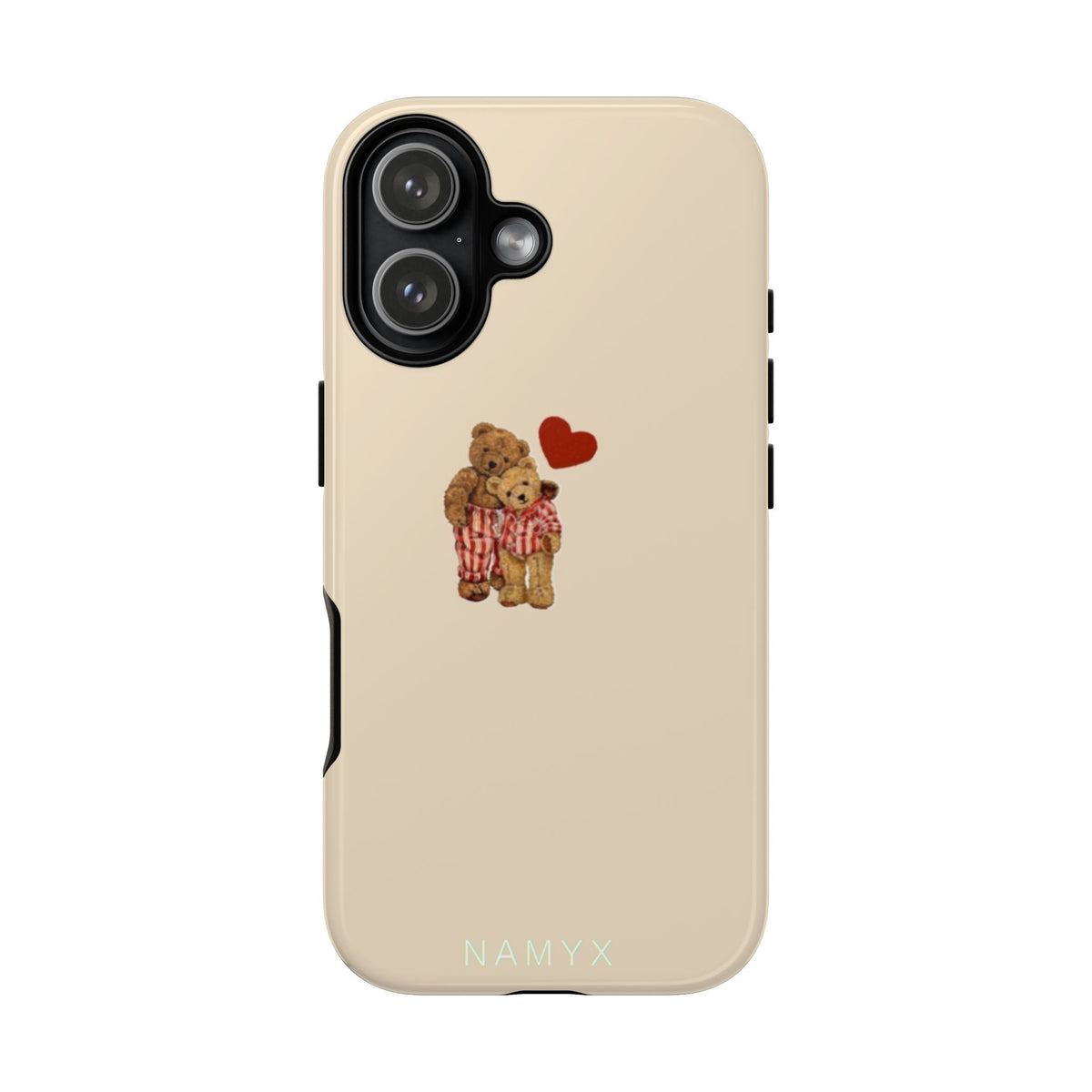 Teddy Heart Phone Case — Cute Vintage Plush Bear Protective iPhone Case