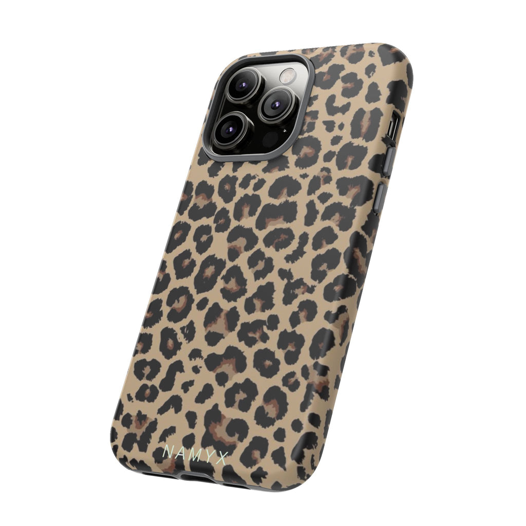 Leopard Print Tough Phone Case – Durable Protective Animal Print Phone Cover