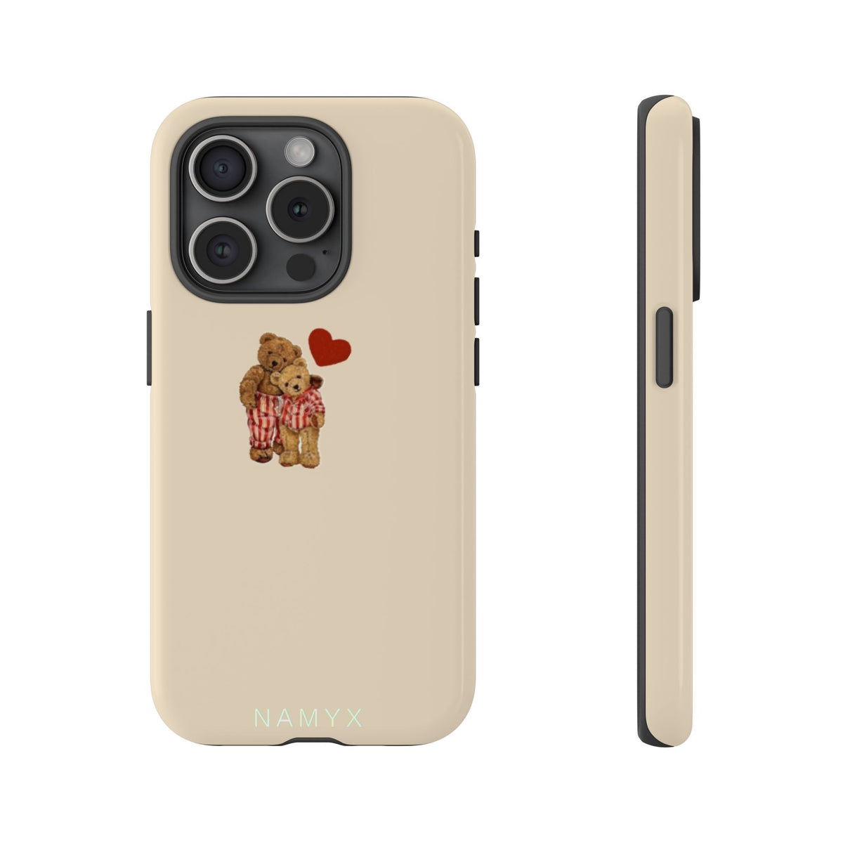 Teddy Heart Phone Case — Cute Vintage Plush Bear Protective iPhone Case