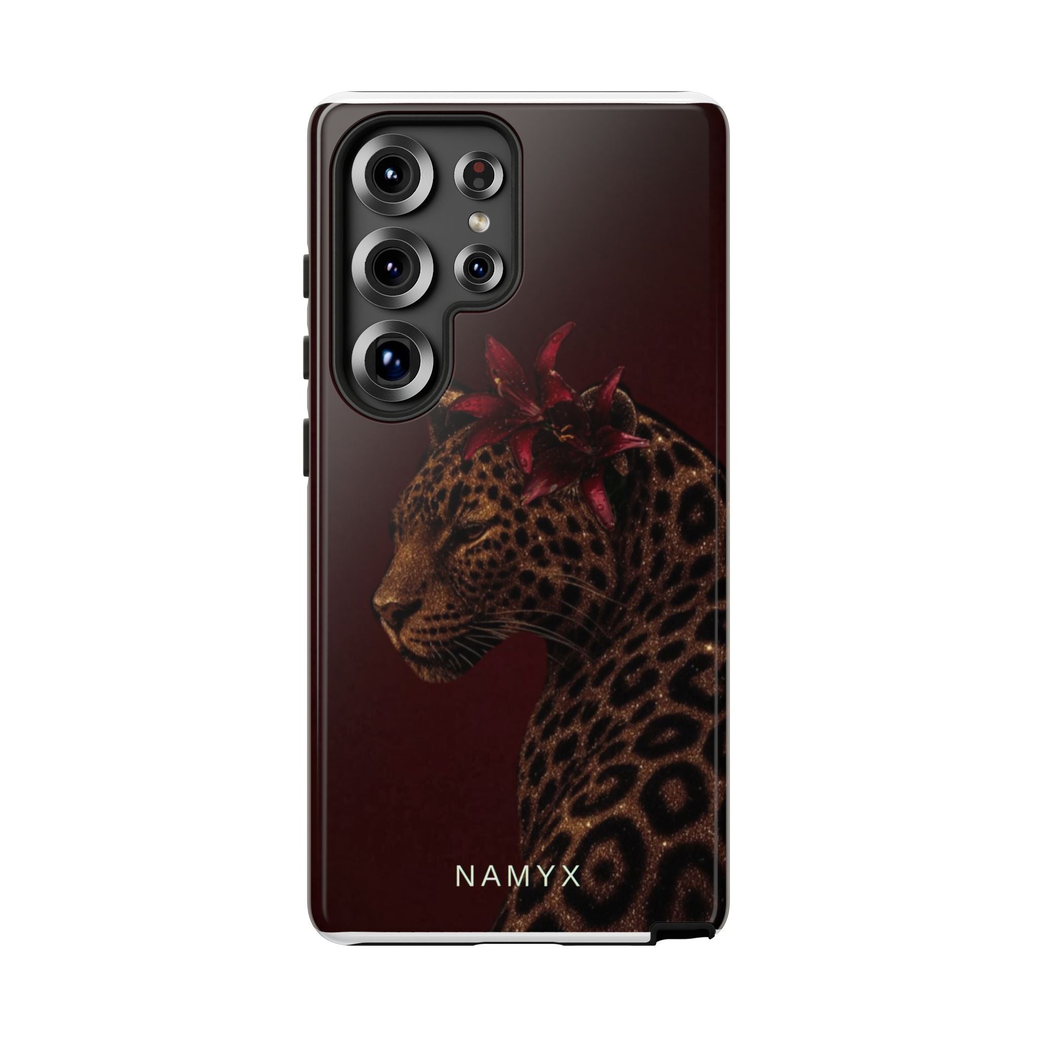 Leopard Floral Tough Phone Case