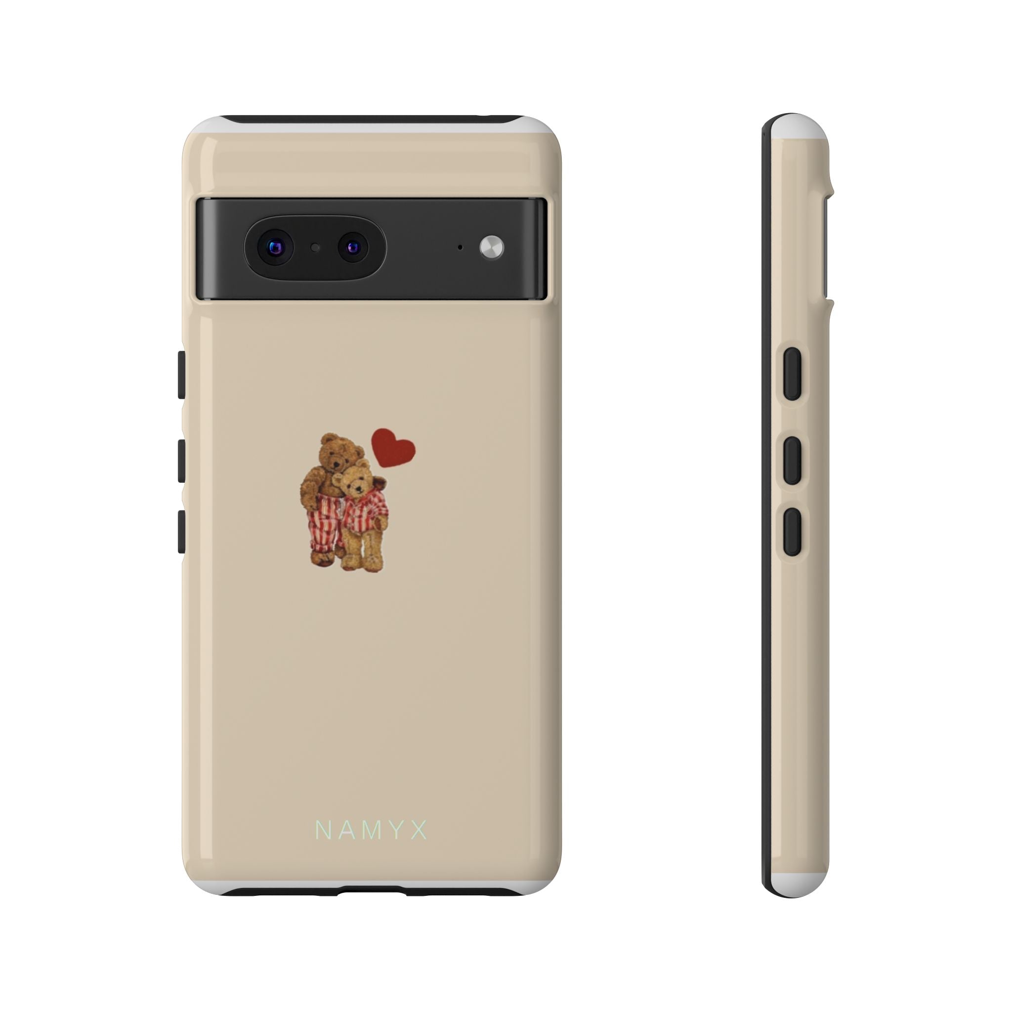Teddy Heart Phone Case — Cute Vintage Plush Bear Protective iPhone Case