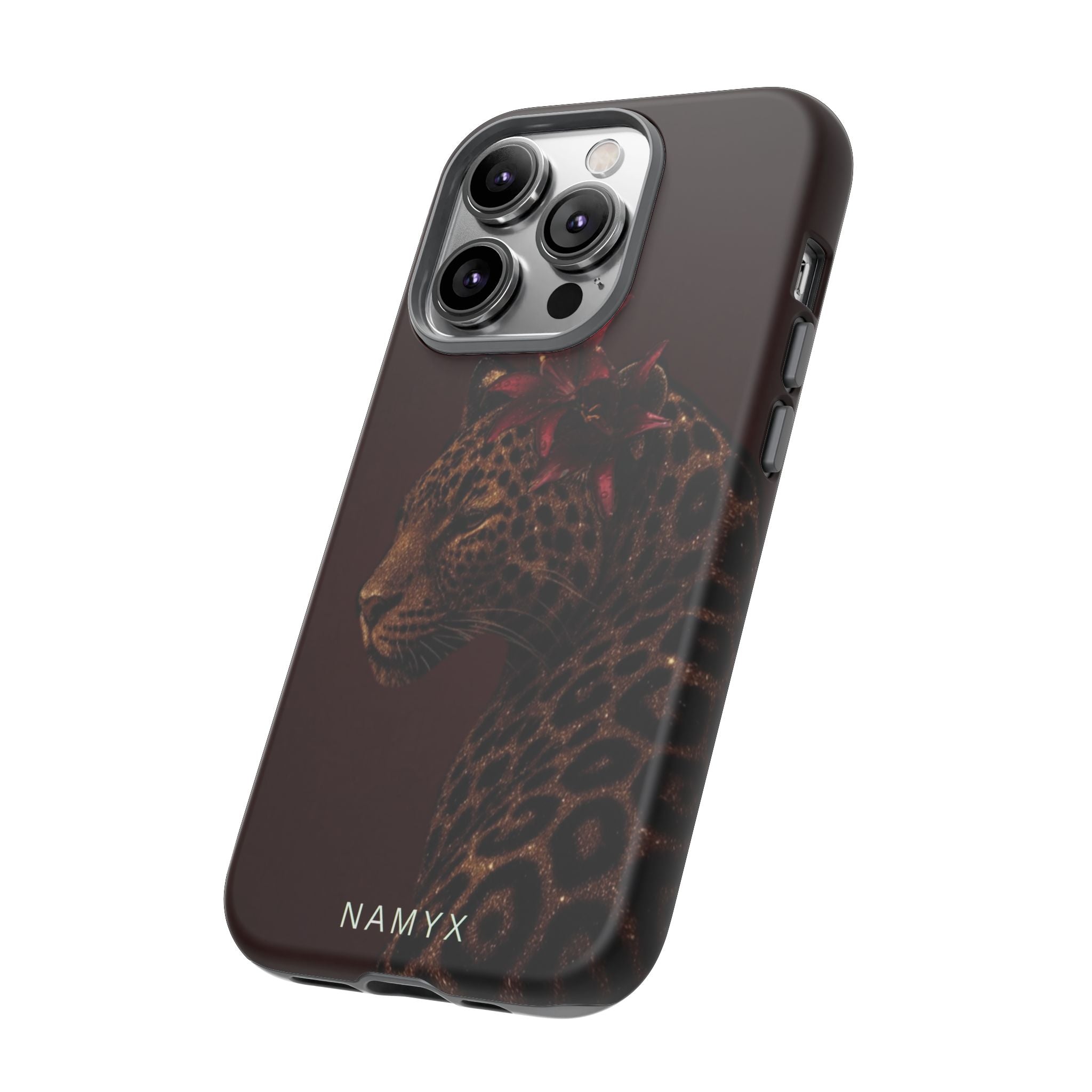 Leopard Floral Tough Phone Case