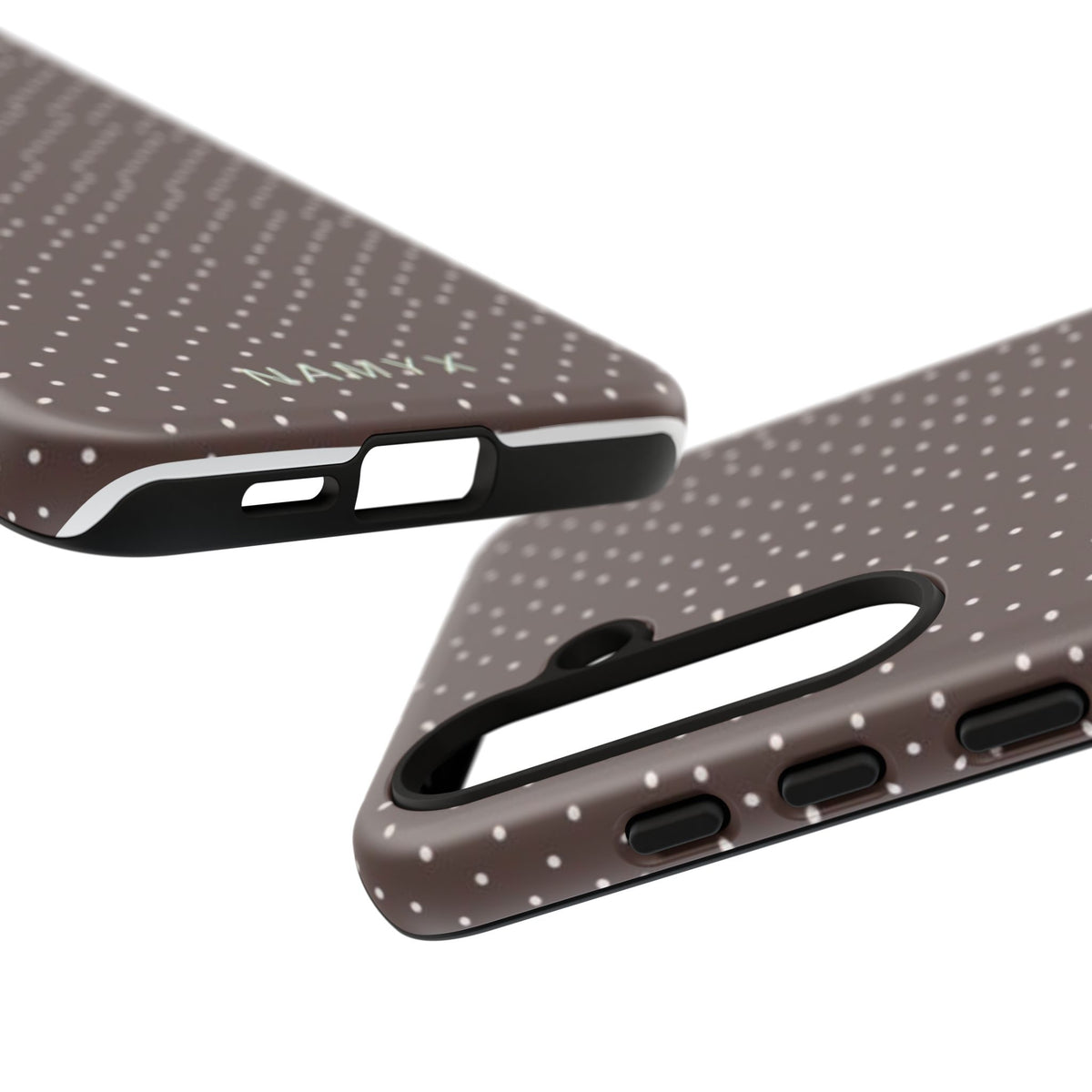 Brown Polka Dot Tough Phone Case - Slim Protective iPhone Cover