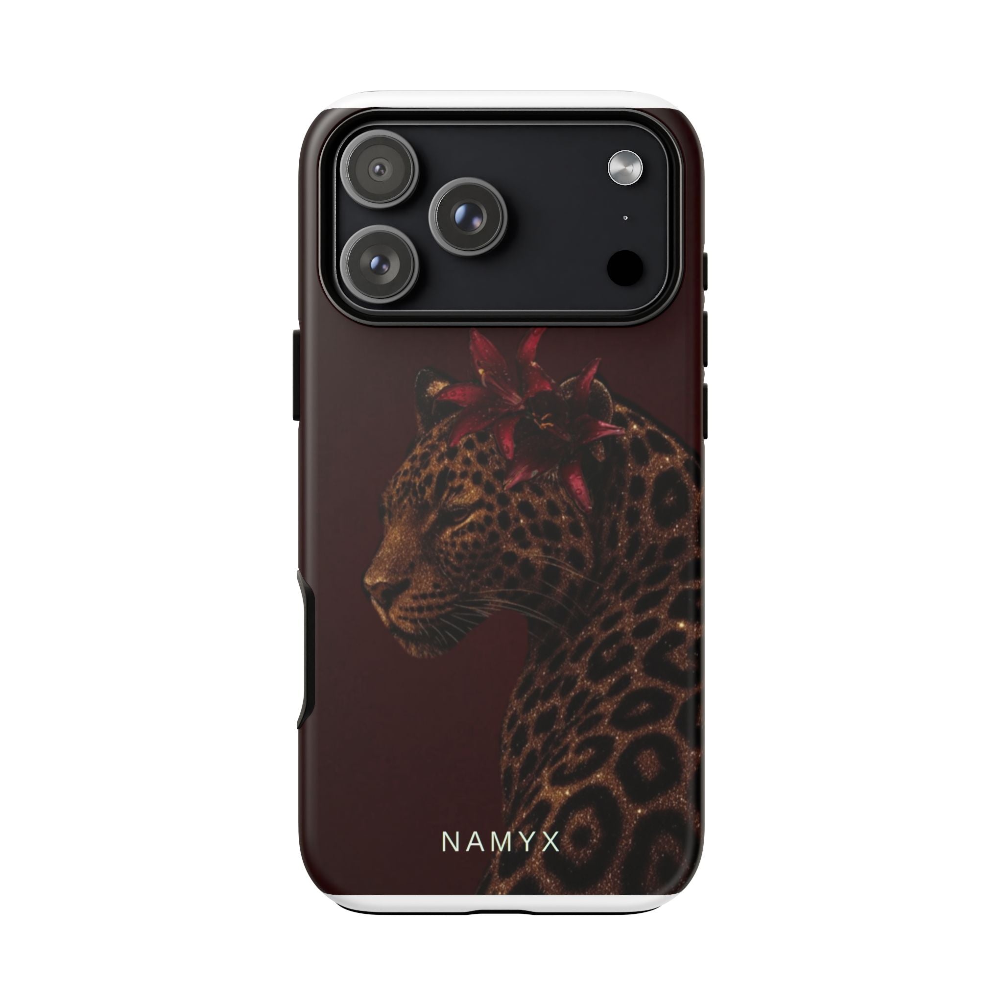 Leopard Floral Tough Phone Case