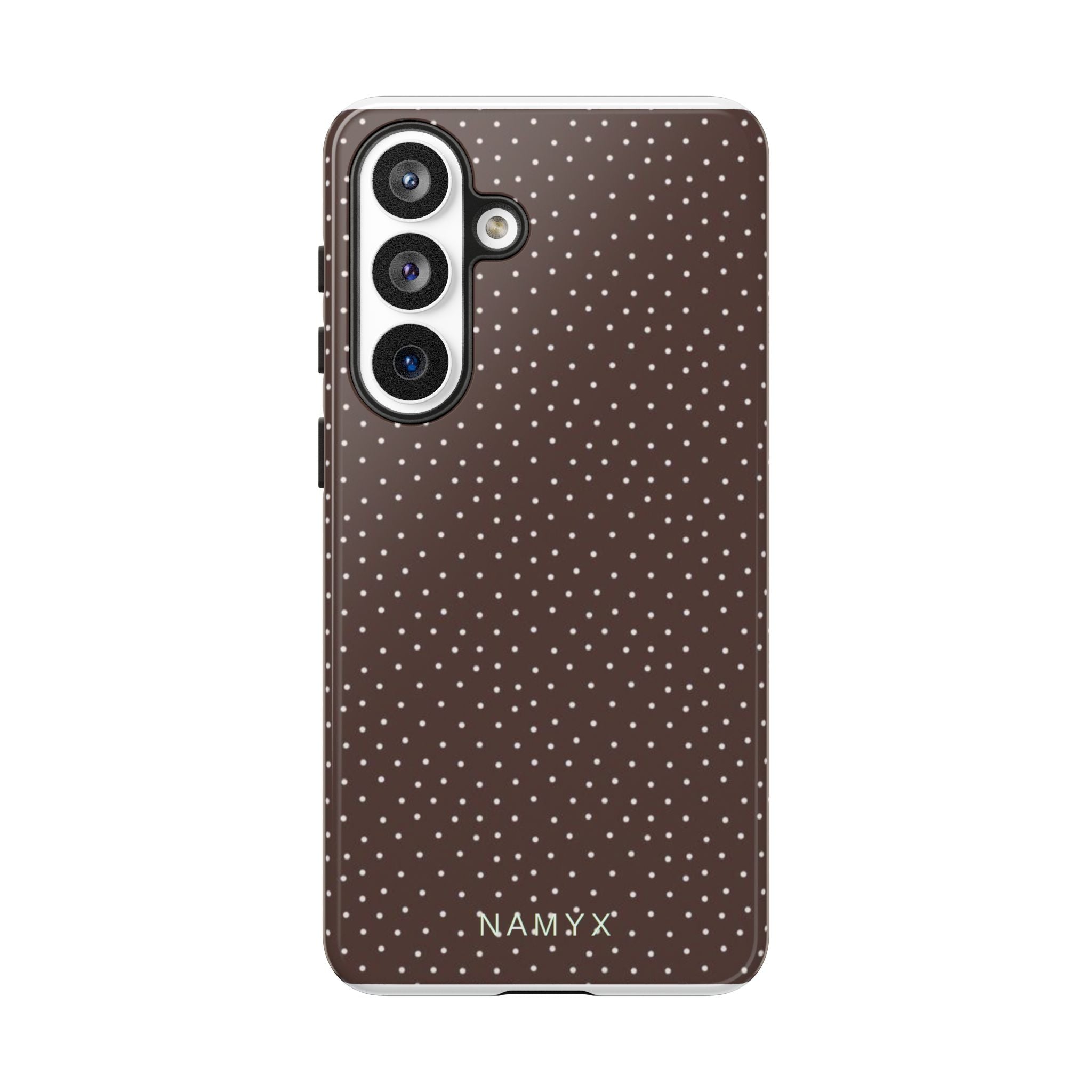 Brown Polka Dot Tough Phone Case - Slim Protective iPhone Cover
