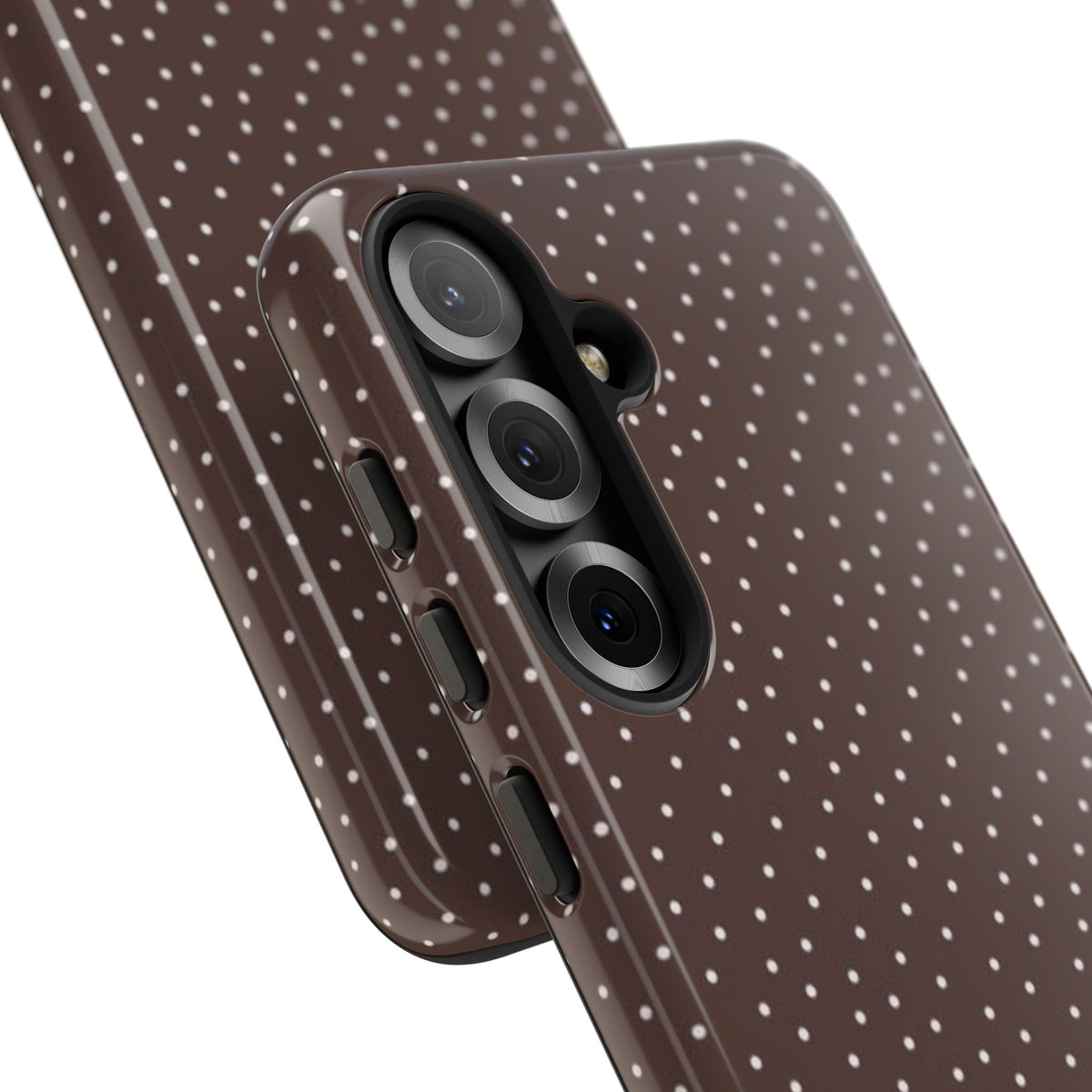 Brown Polka Dot Tough Phone Case - Slim Protective iPhone Cover