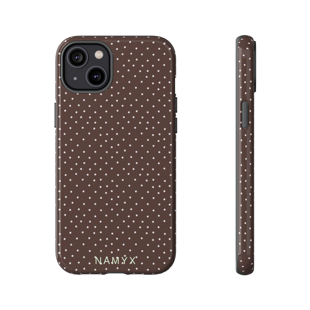 Brown Polka Dot Tough Phone Case - Slim Protective iPhone Cover