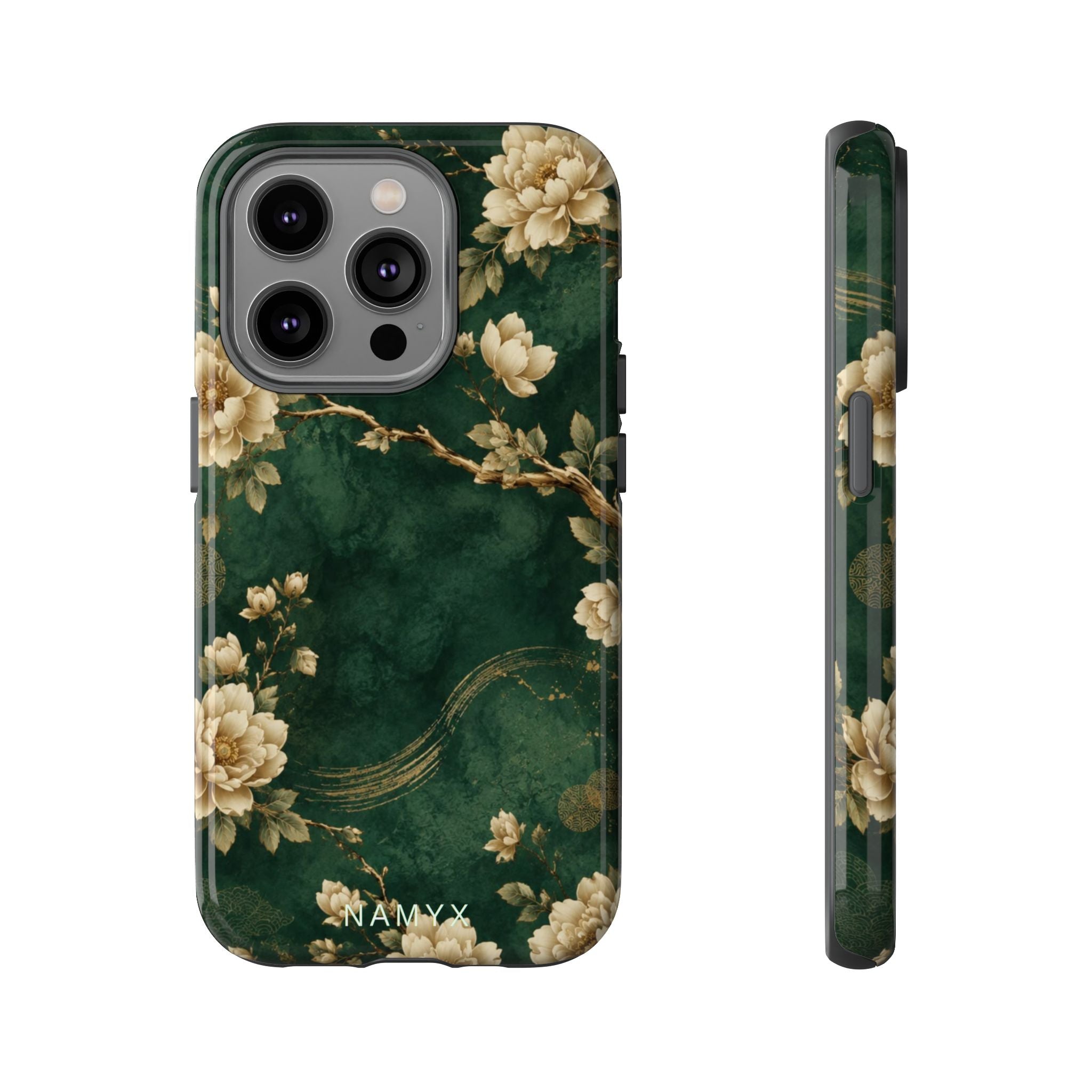 Floral Jade Tough Phone Case