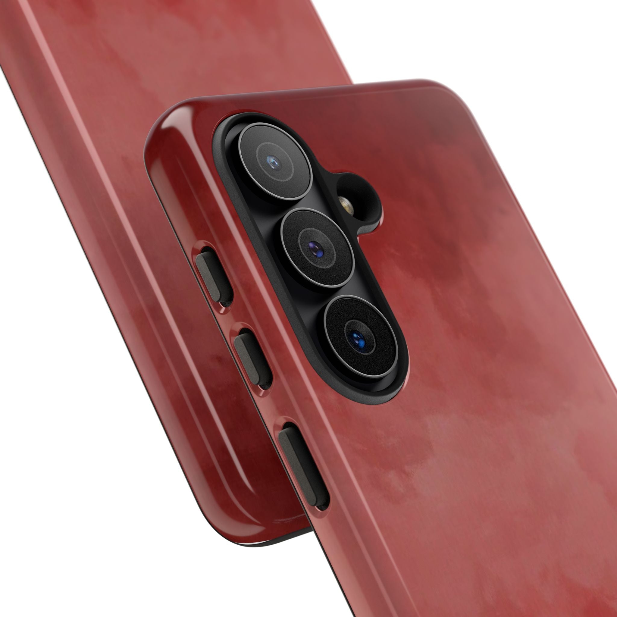 Red Watercolor Tough Phone Case — Durable Protective iPhone Cover