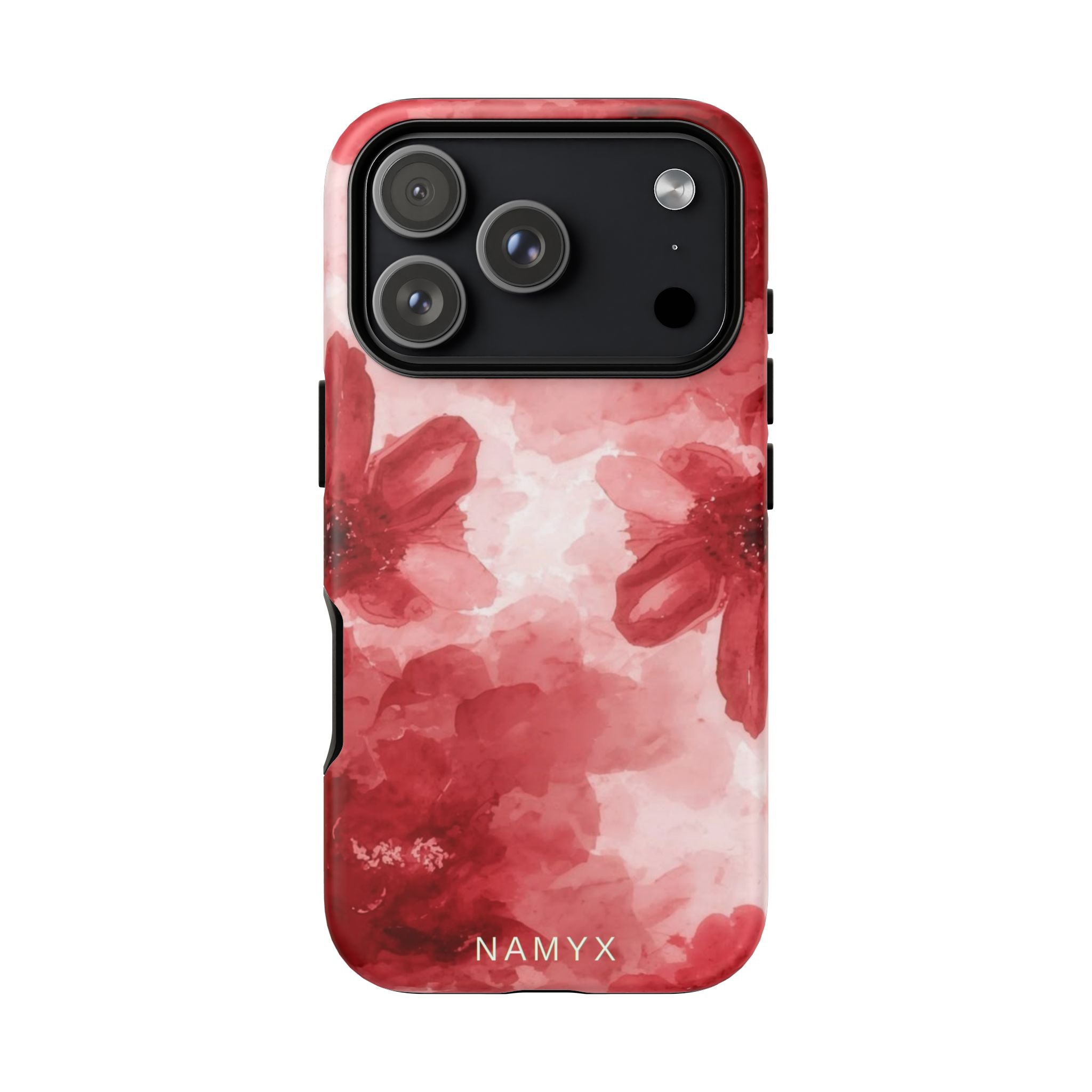 Floral Red Watercolor Tough Phone Case