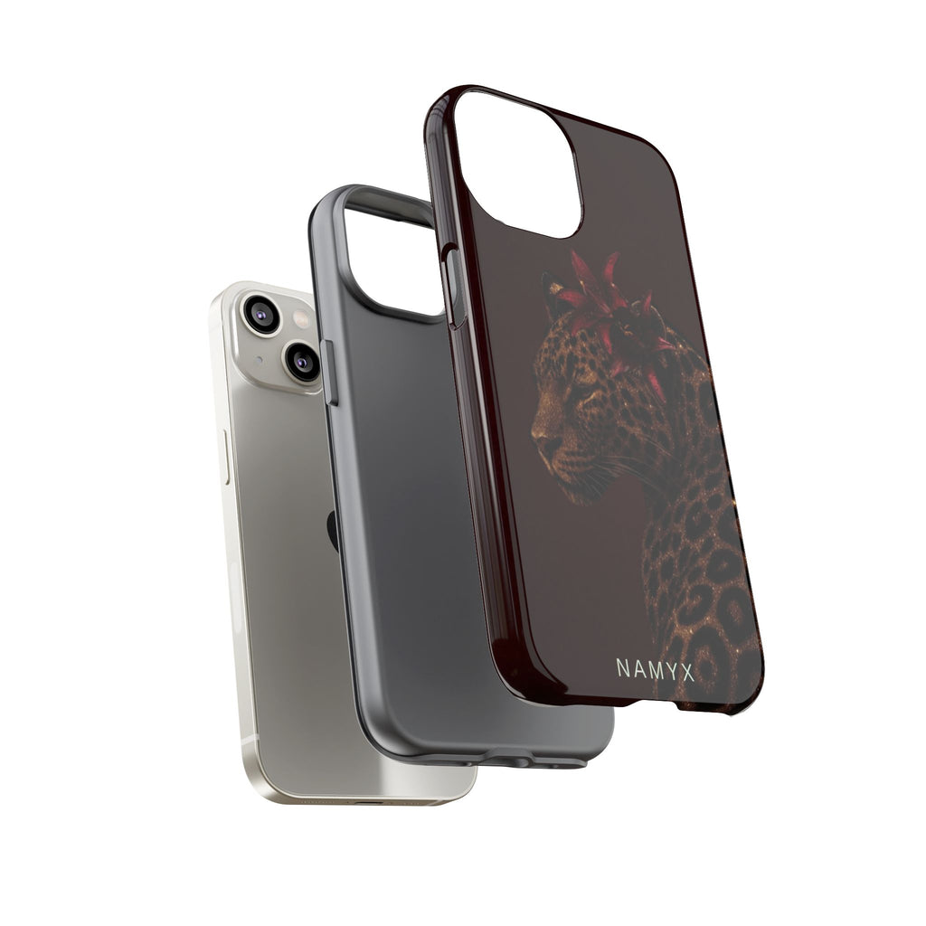 Leopard Floral Tough Phone Case