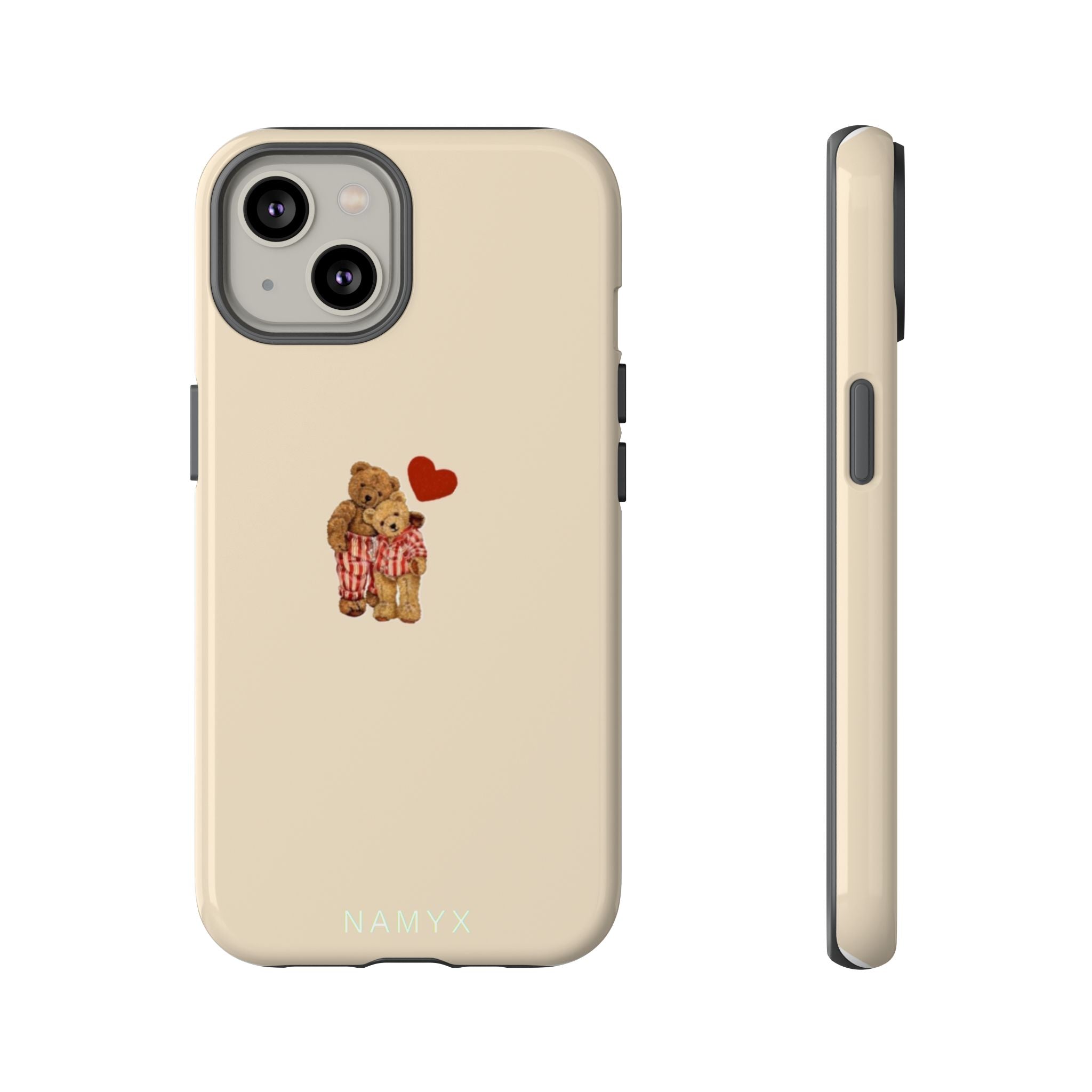 Teddy Heart Phone Case — Cute Vintage Plush Bear Protective iPhone Case