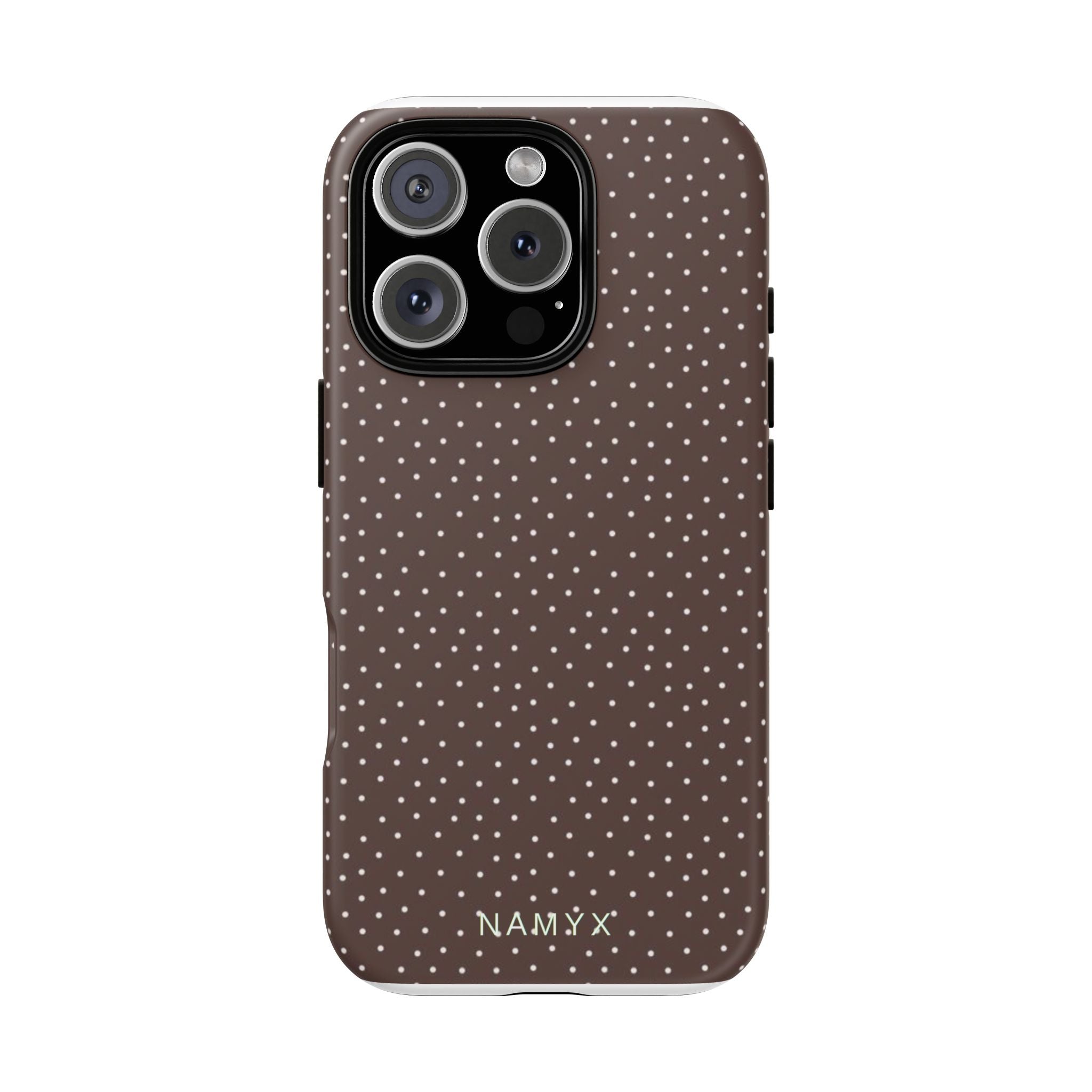 Brown Polka Dot Tough Phone Case - Slim Protective iPhone Cover
