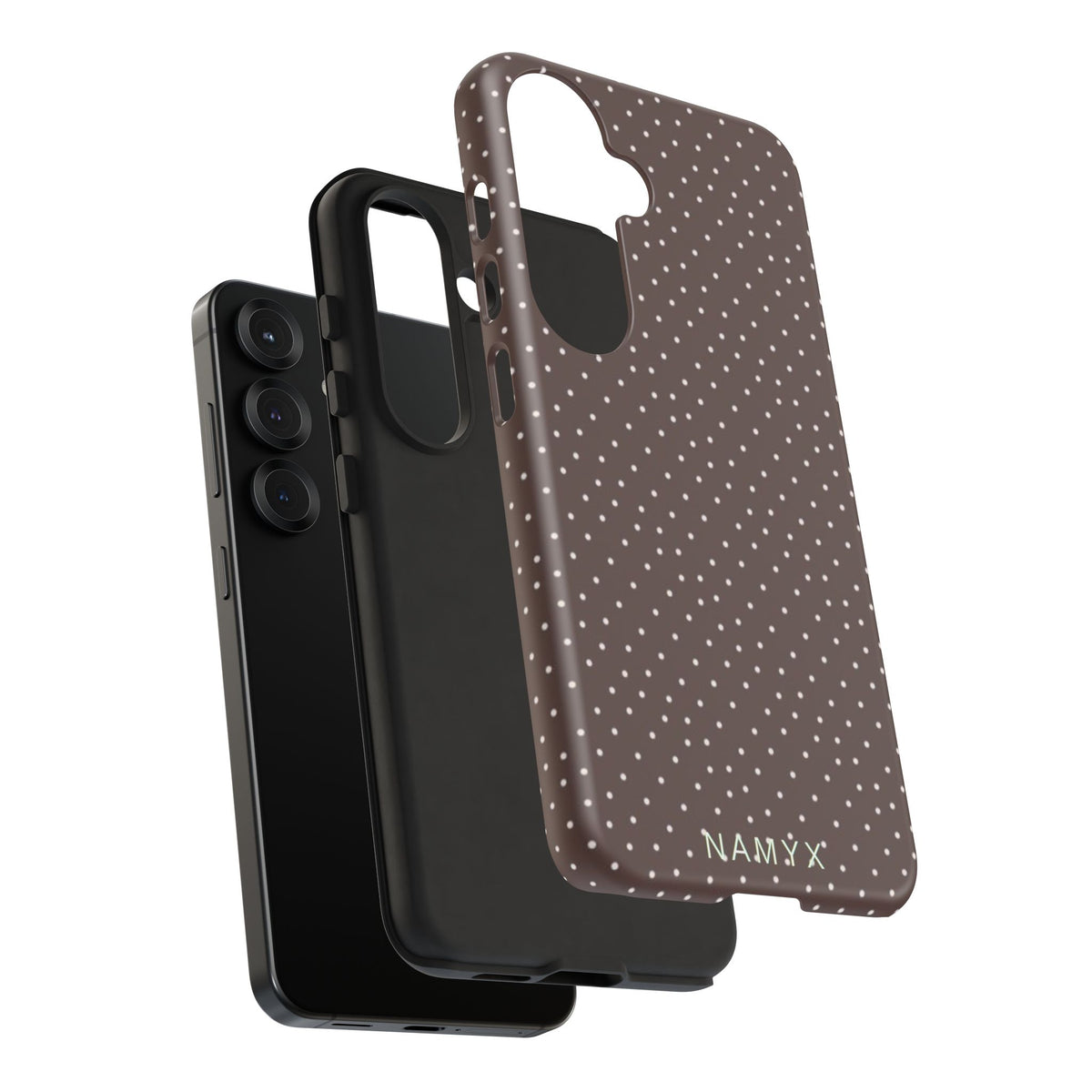 Brown Polka Dot Tough Phone Case - Slim Protective iPhone Cover