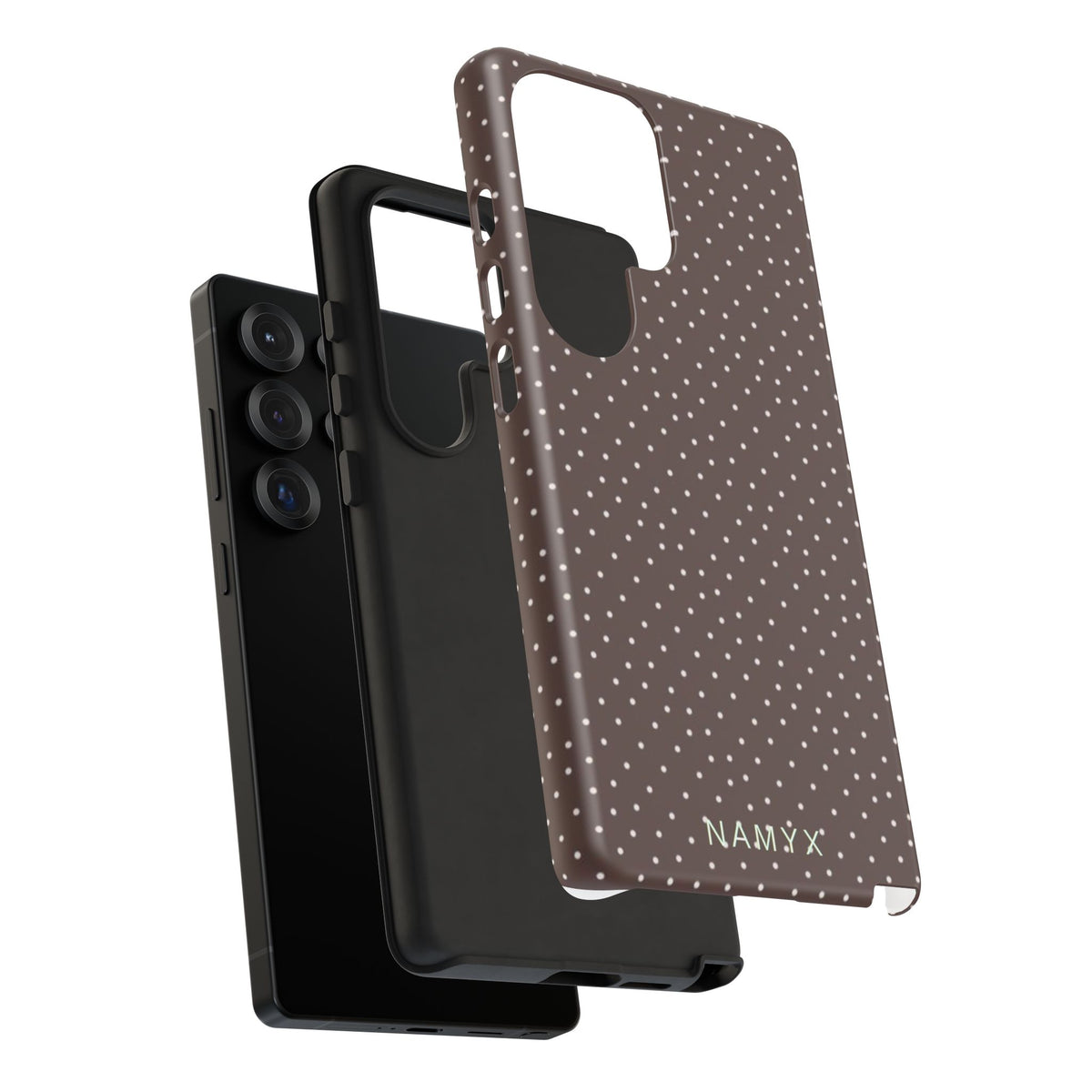 Brown Polka Dot Tough Phone Case - Slim Protective iPhone Cover