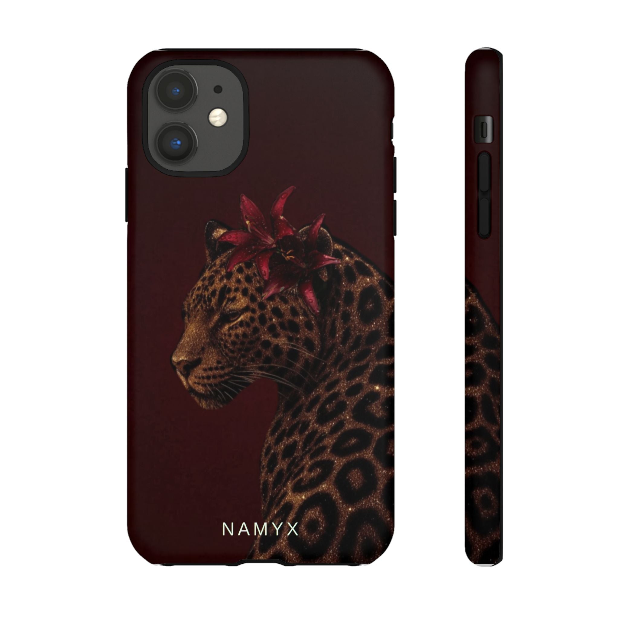 Leopard Floral Tough Phone Case