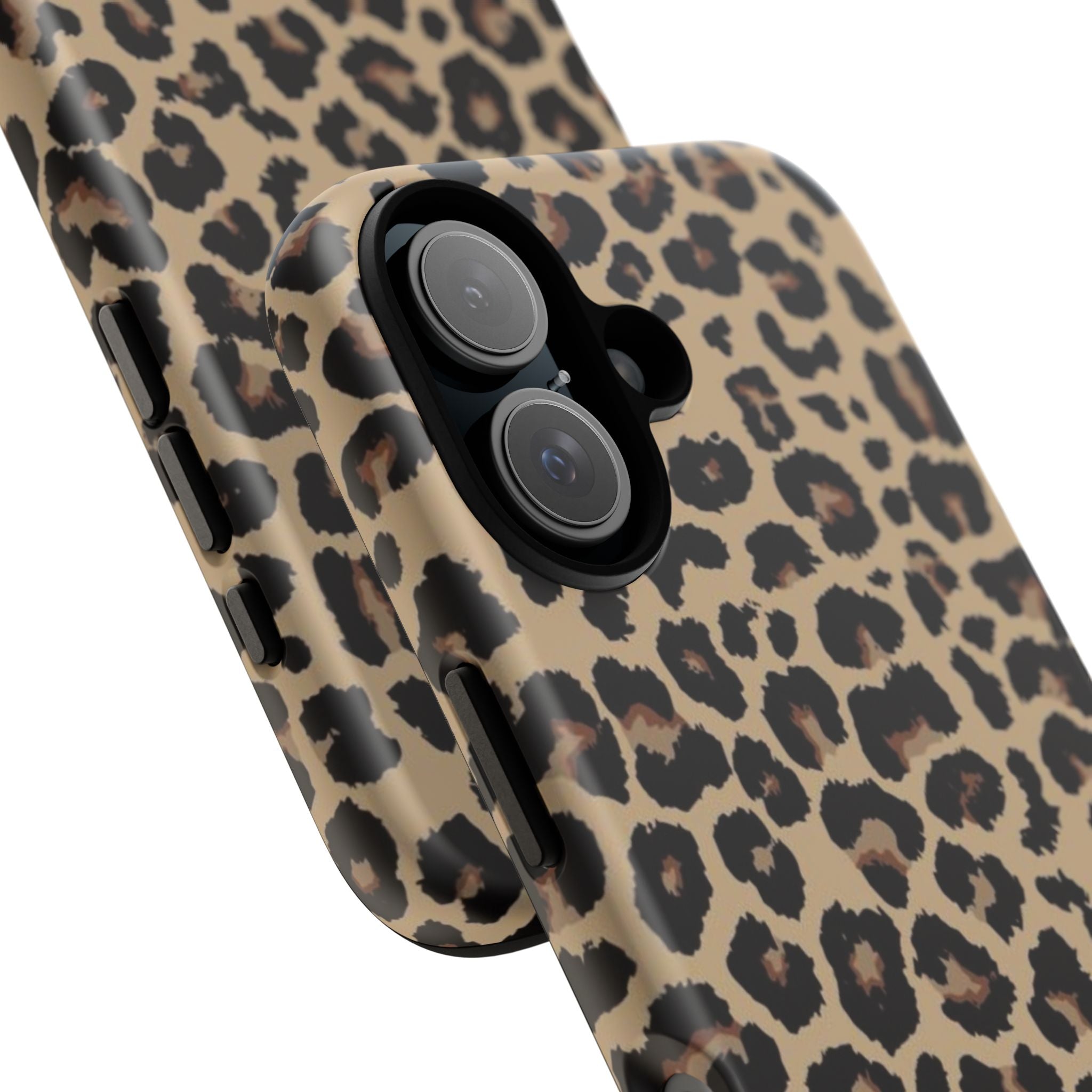 Leopard Print Tough Phone Case – Durable Protective Animal Print Phone Cover