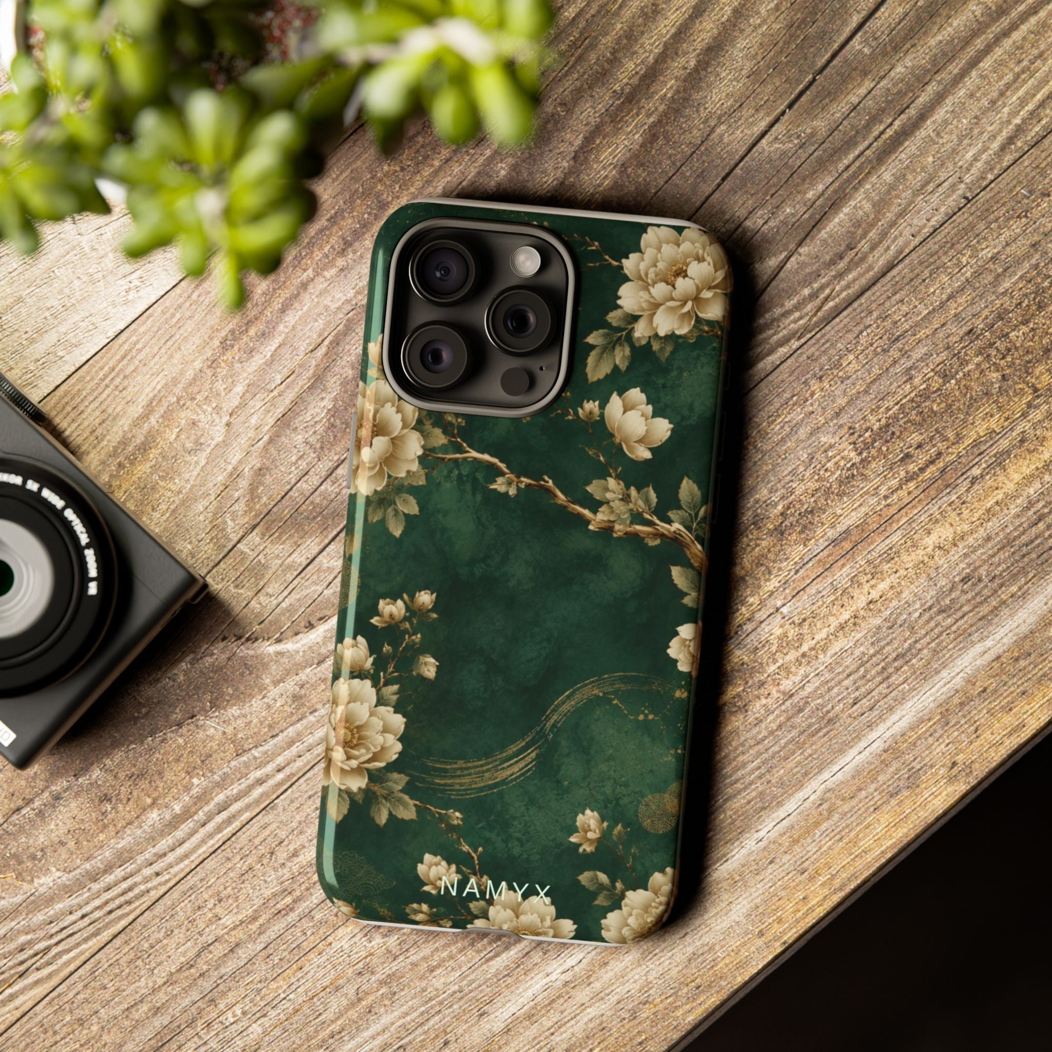 Floral Jade Tough Phone Case