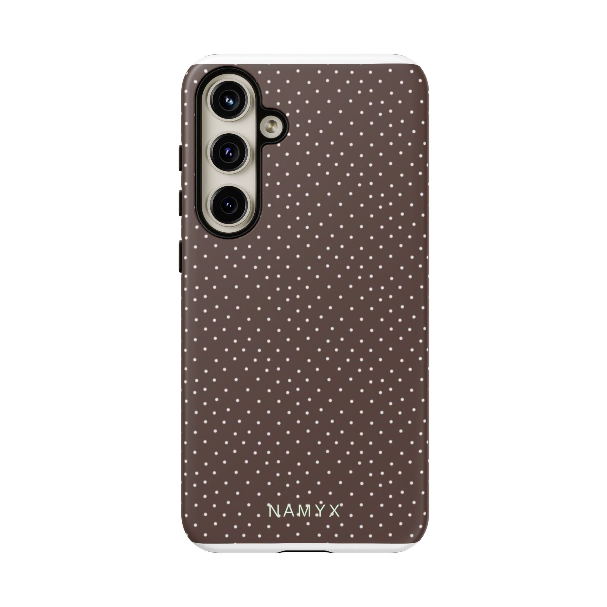 Brown Polka Dot Tough Phone Case - Slim Protective iPhone Cover