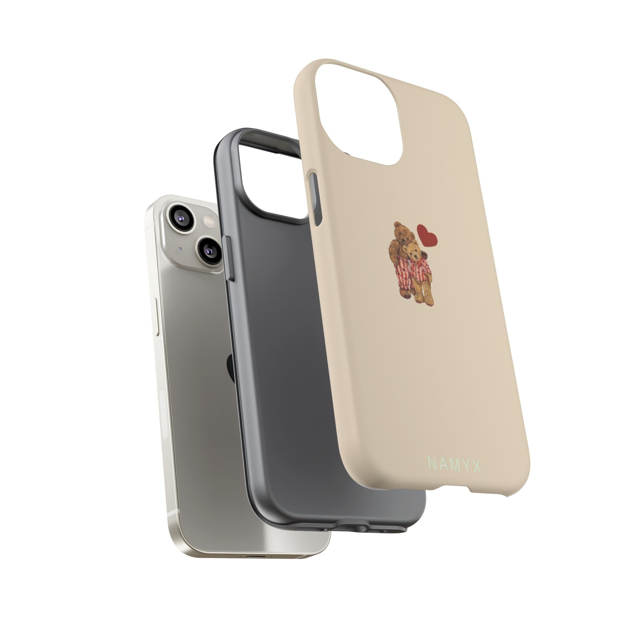 Teddy Heart Phone Case — Cute Vintage Plush Bear Protective iPhone Case