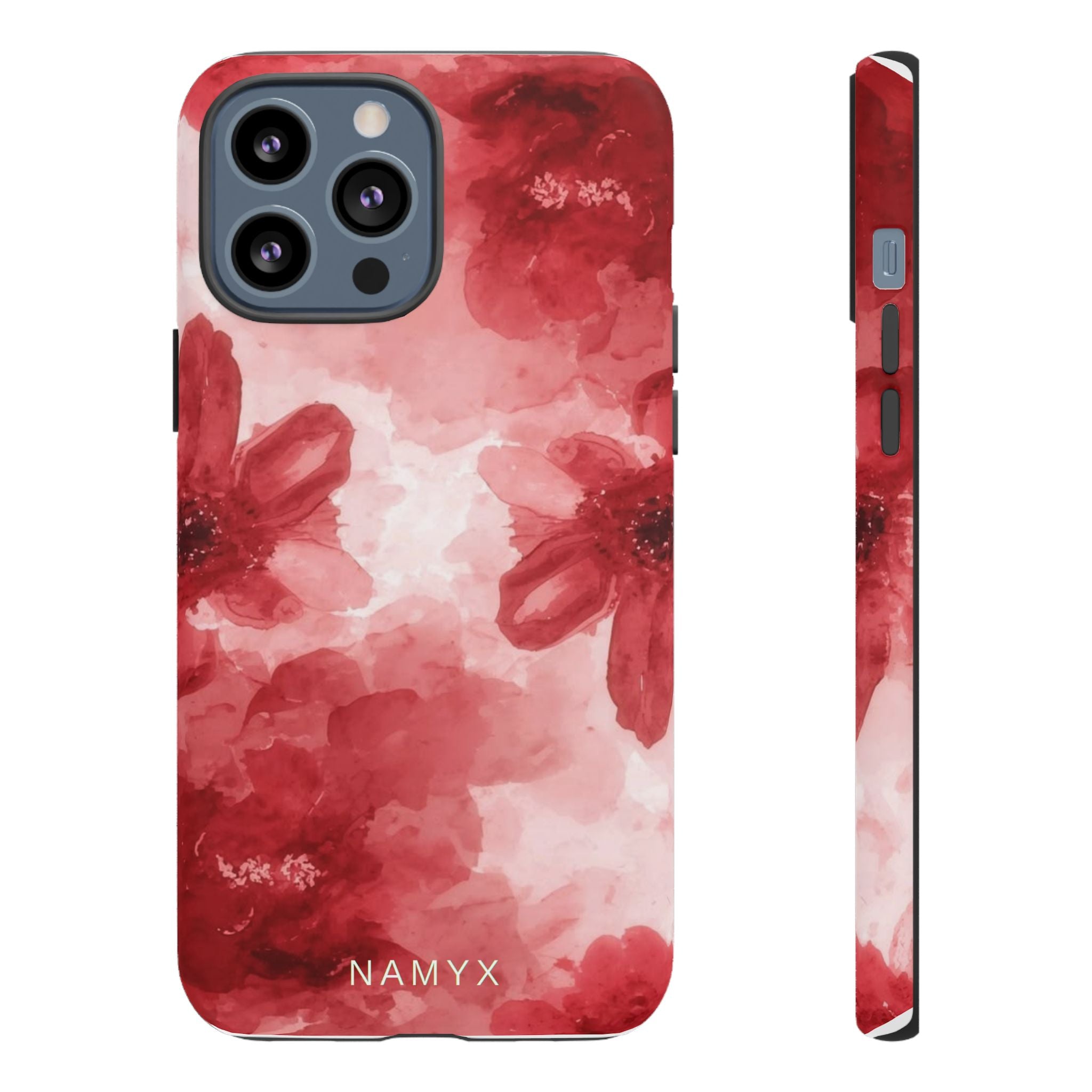 Floral Red Watercolor Tough Phone Case