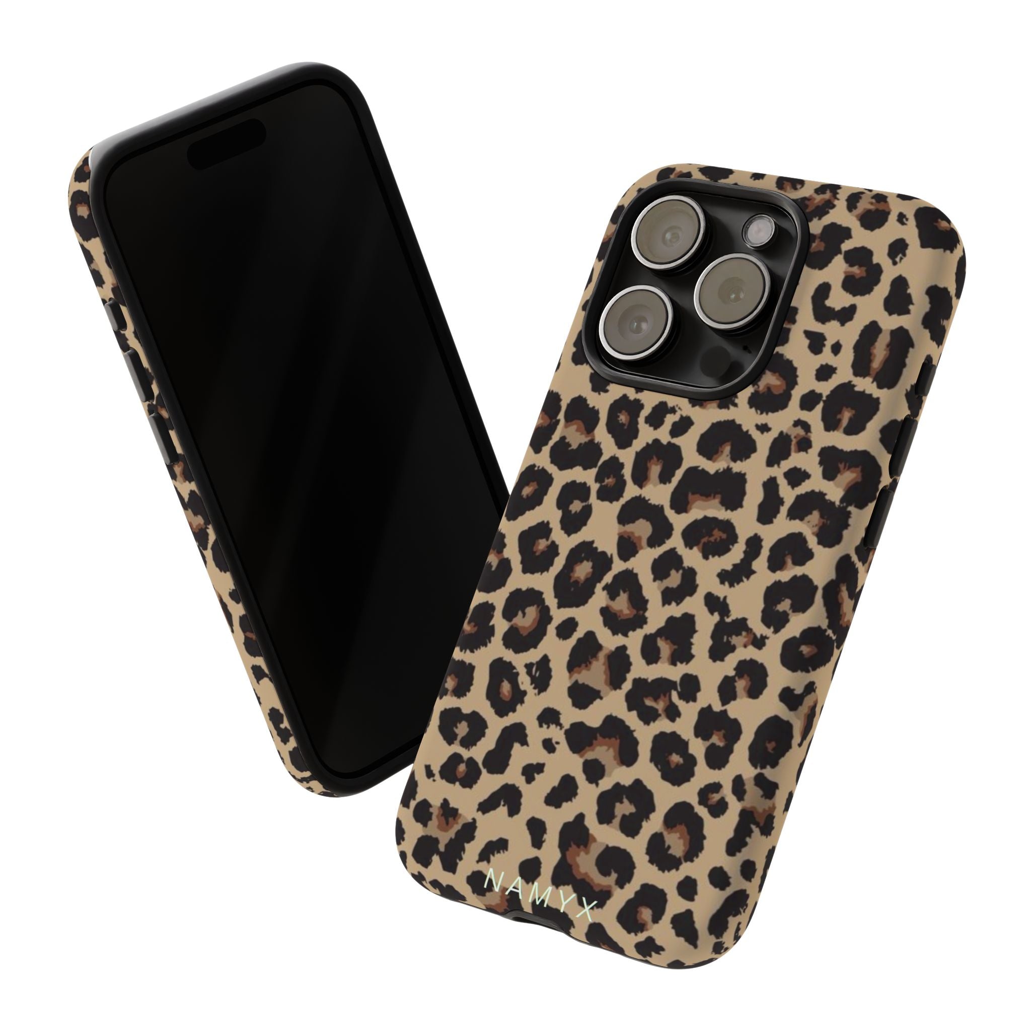 Leopard Print Tough Phone Case – Durable Protective Animal Print Phone Cover