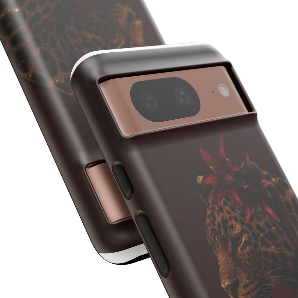 Leopard Floral Tough Phone Case