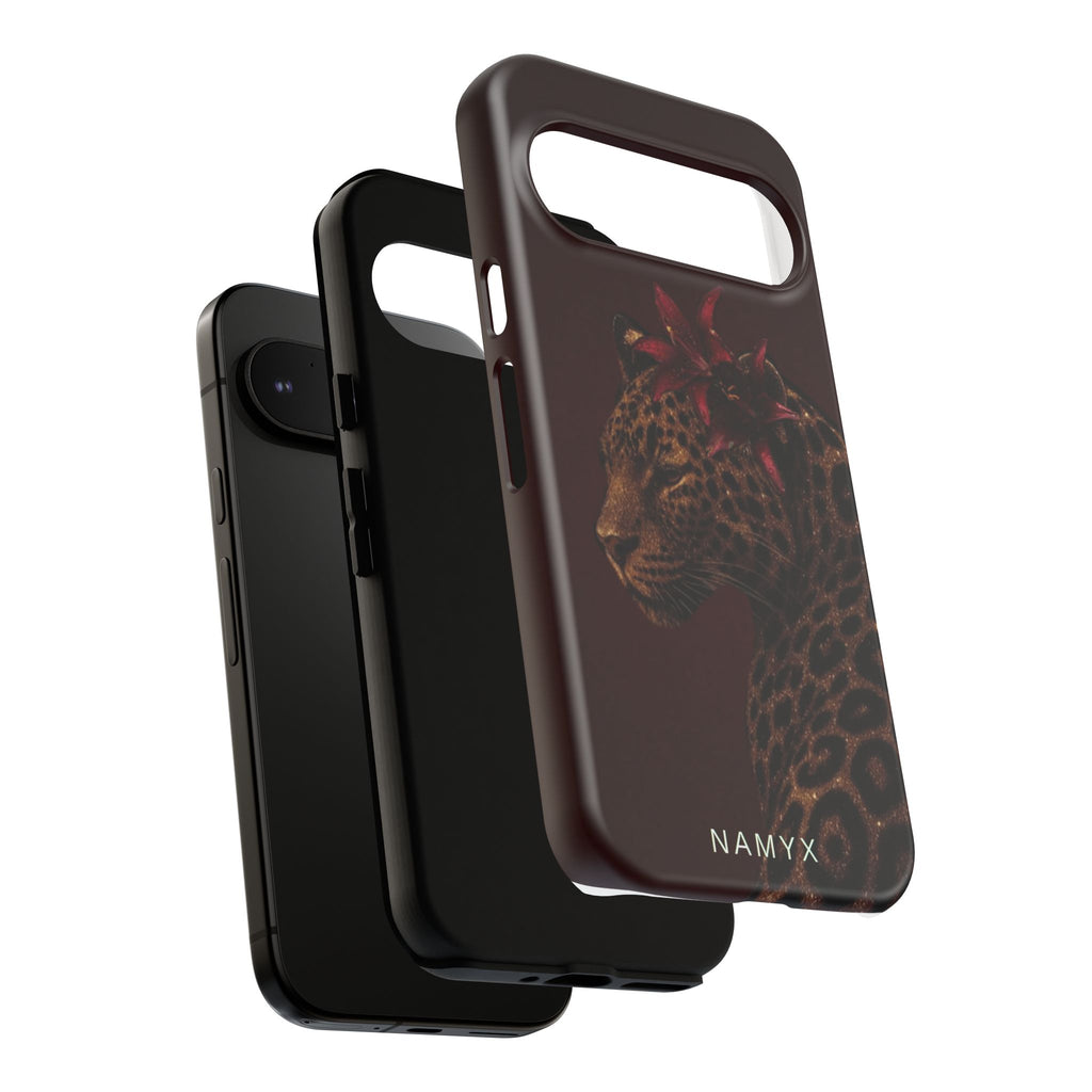 Leopard Floral Tough Phone Case