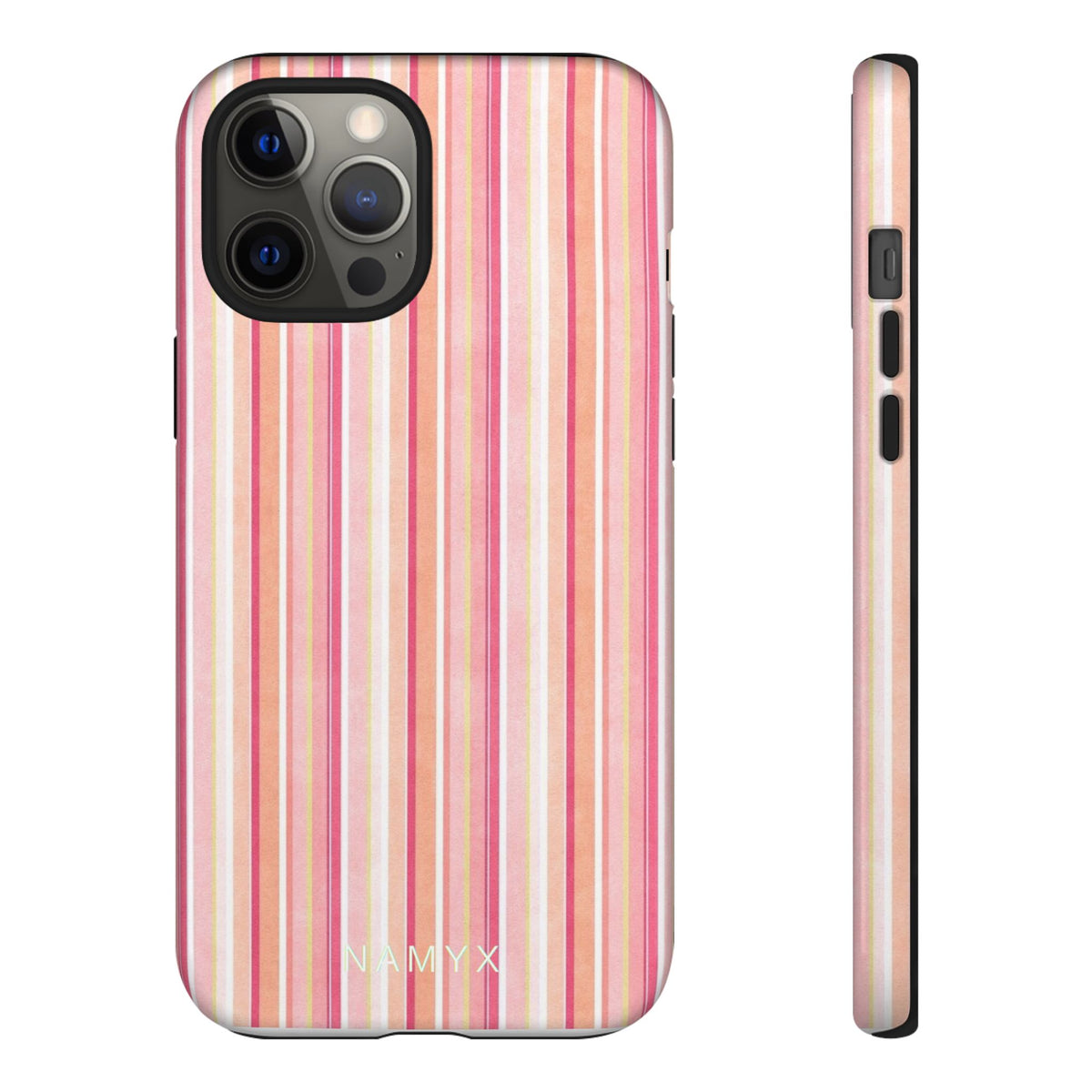 Pink Vintage Stripe Tough Phone Case