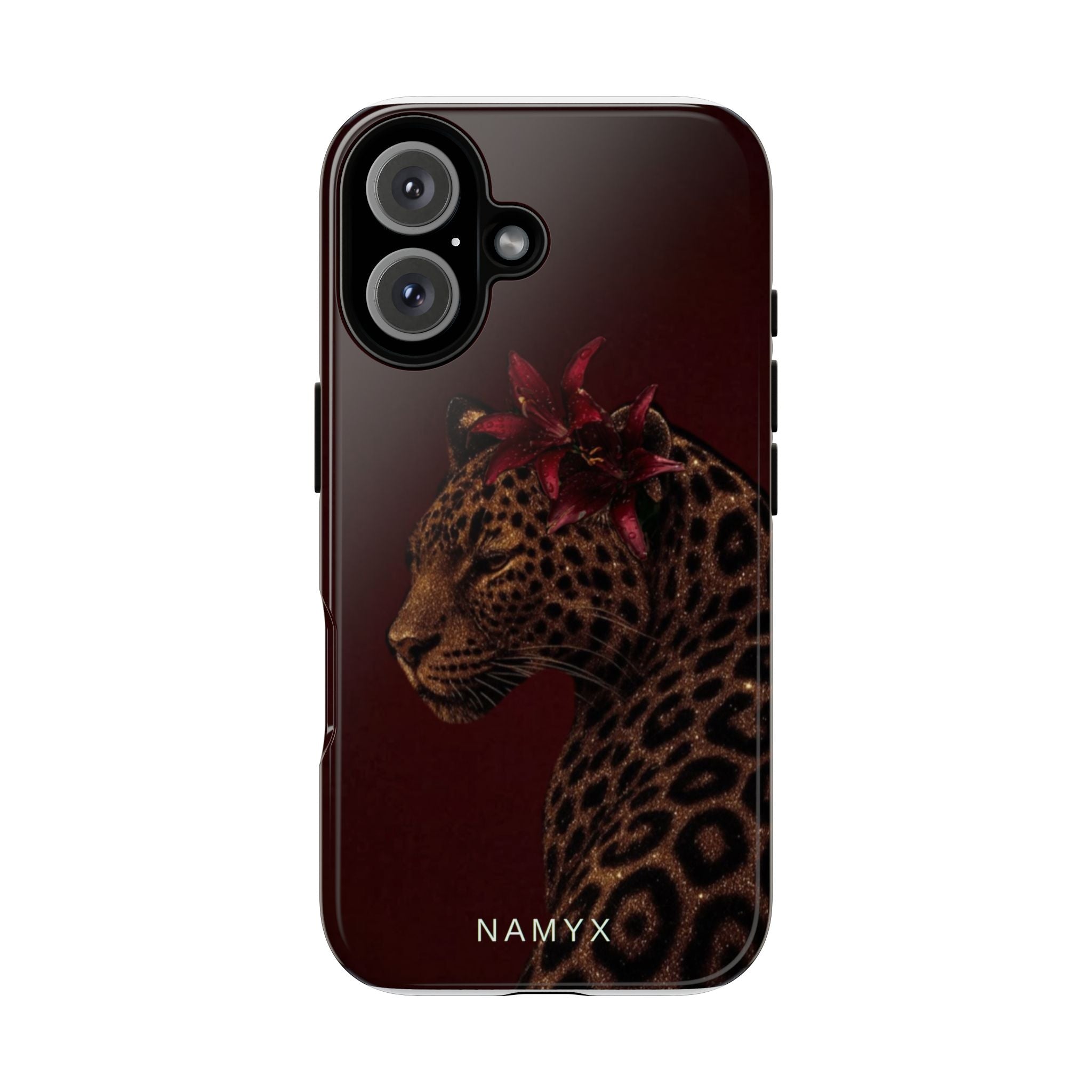 Leopard Floral Tough Phone Case