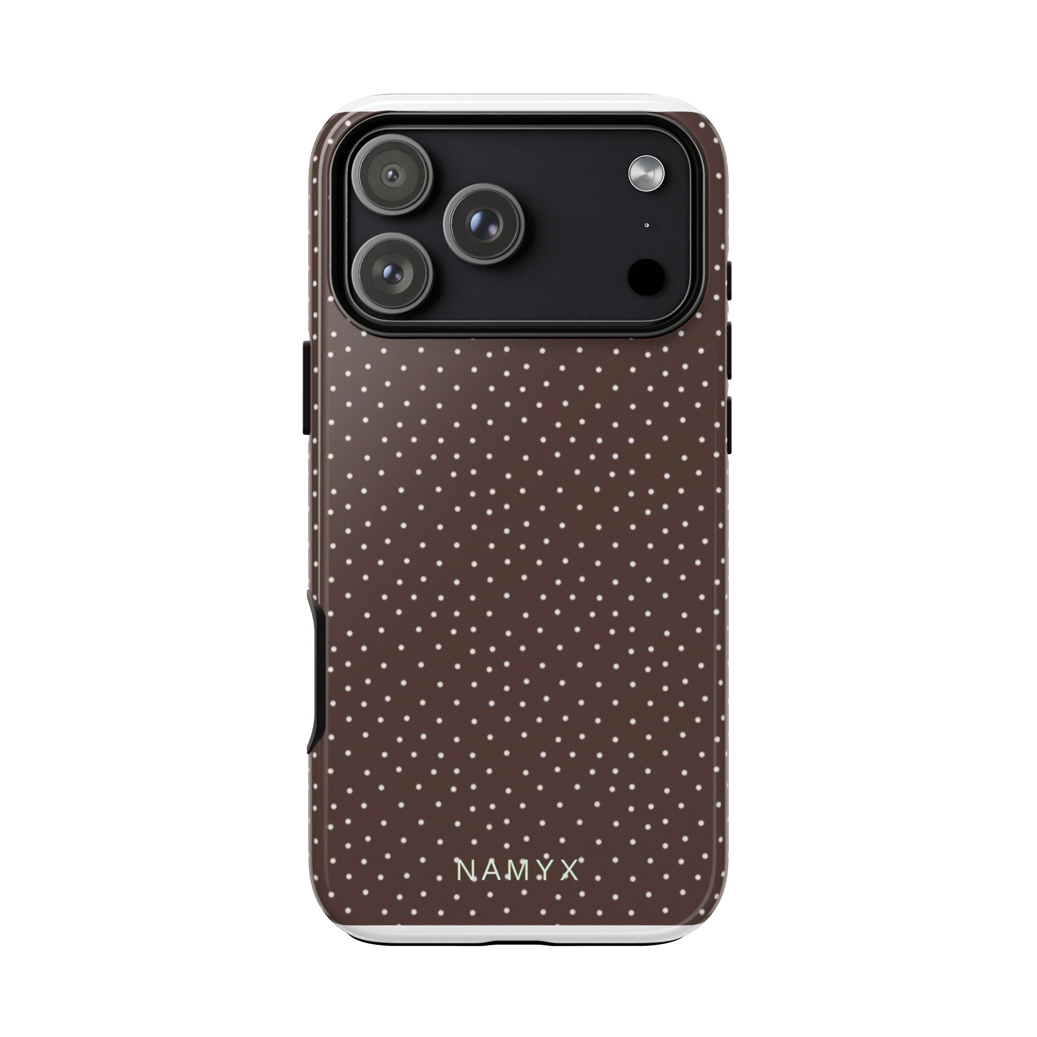 Brown Polka Dot Tough Phone Case - Slim Protective iPhone Cover