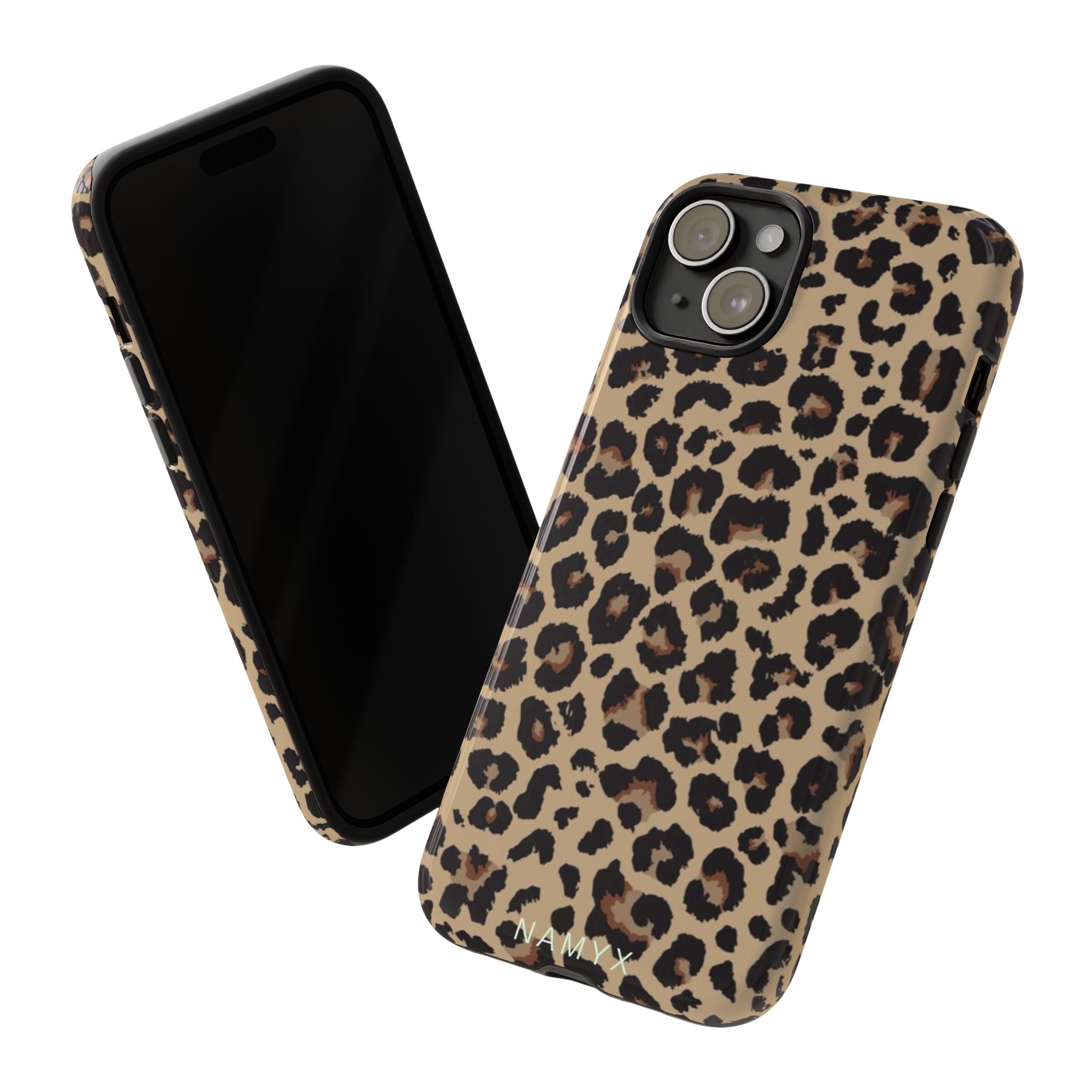 Leopard Print Tough Phone Case – Durable Protective Animal Print Phone Cover