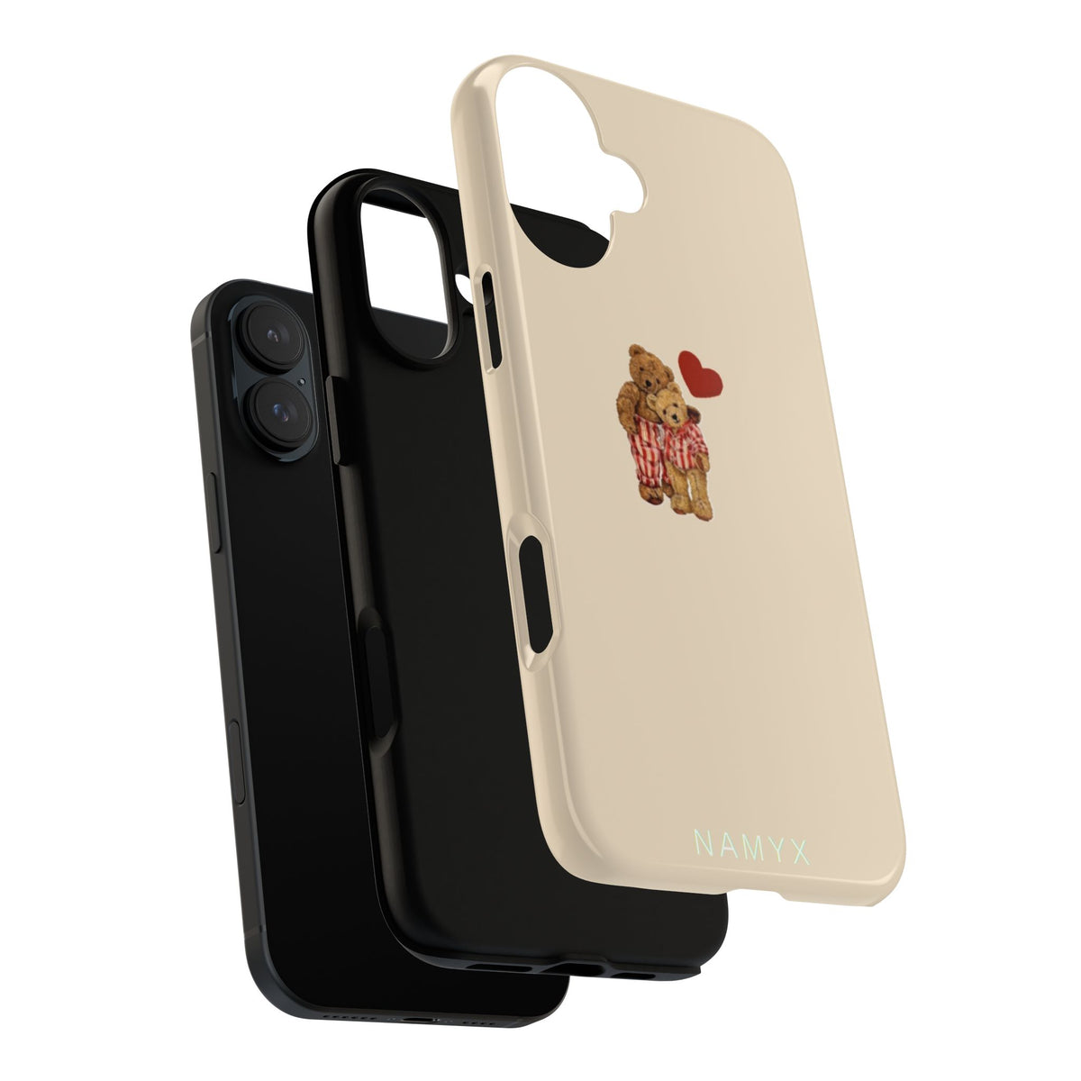 Teddy Heart Phone Case — Cute Vintage Plush Bear Protective iPhone Case