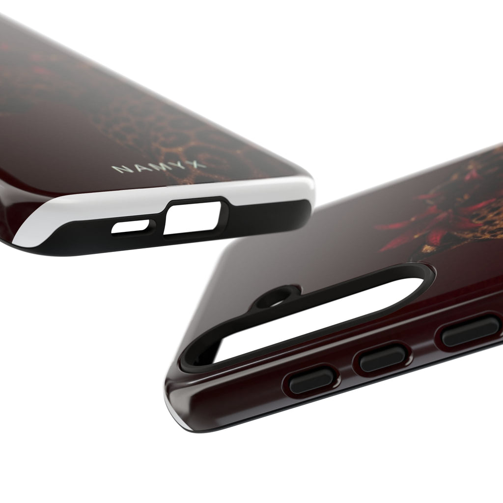 Leopard Floral Tough Phone Case