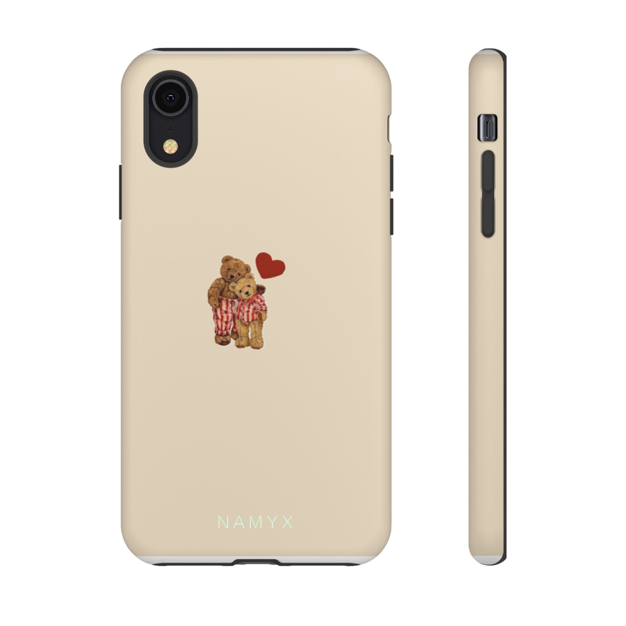 Teddy Heart Phone Case — Cute Vintage Plush Bear Protective iPhone Case