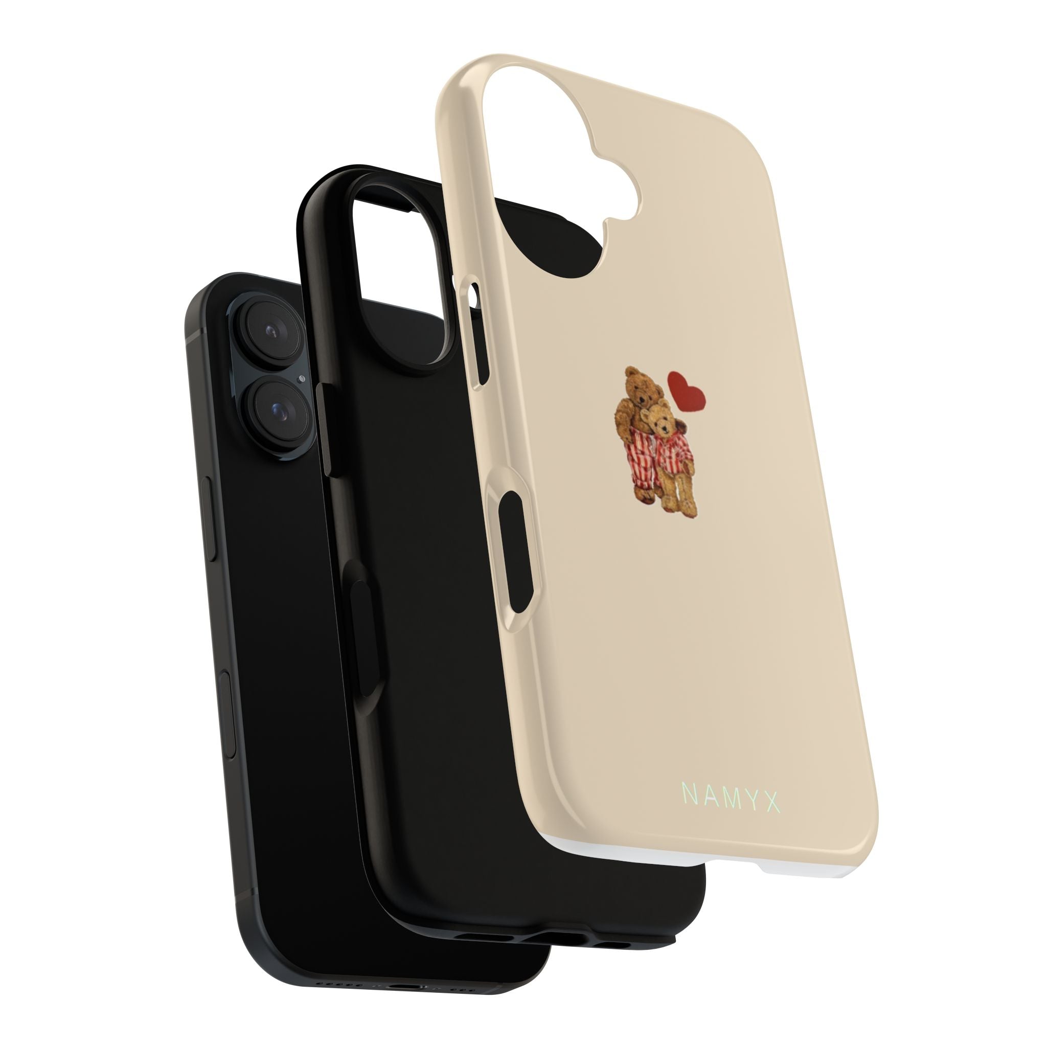 Teddy Heart Phone Case — Cute Vintage Plush Bear Protective iPhone Case