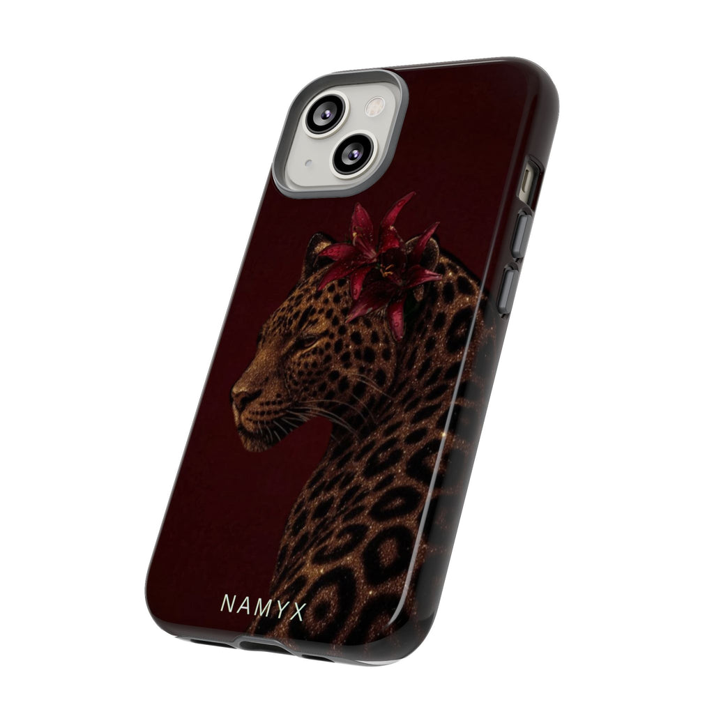 Leopard Floral Tough Phone Case