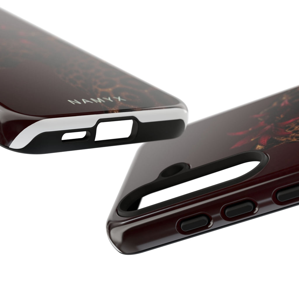Leopard Floral Tough Phone Case