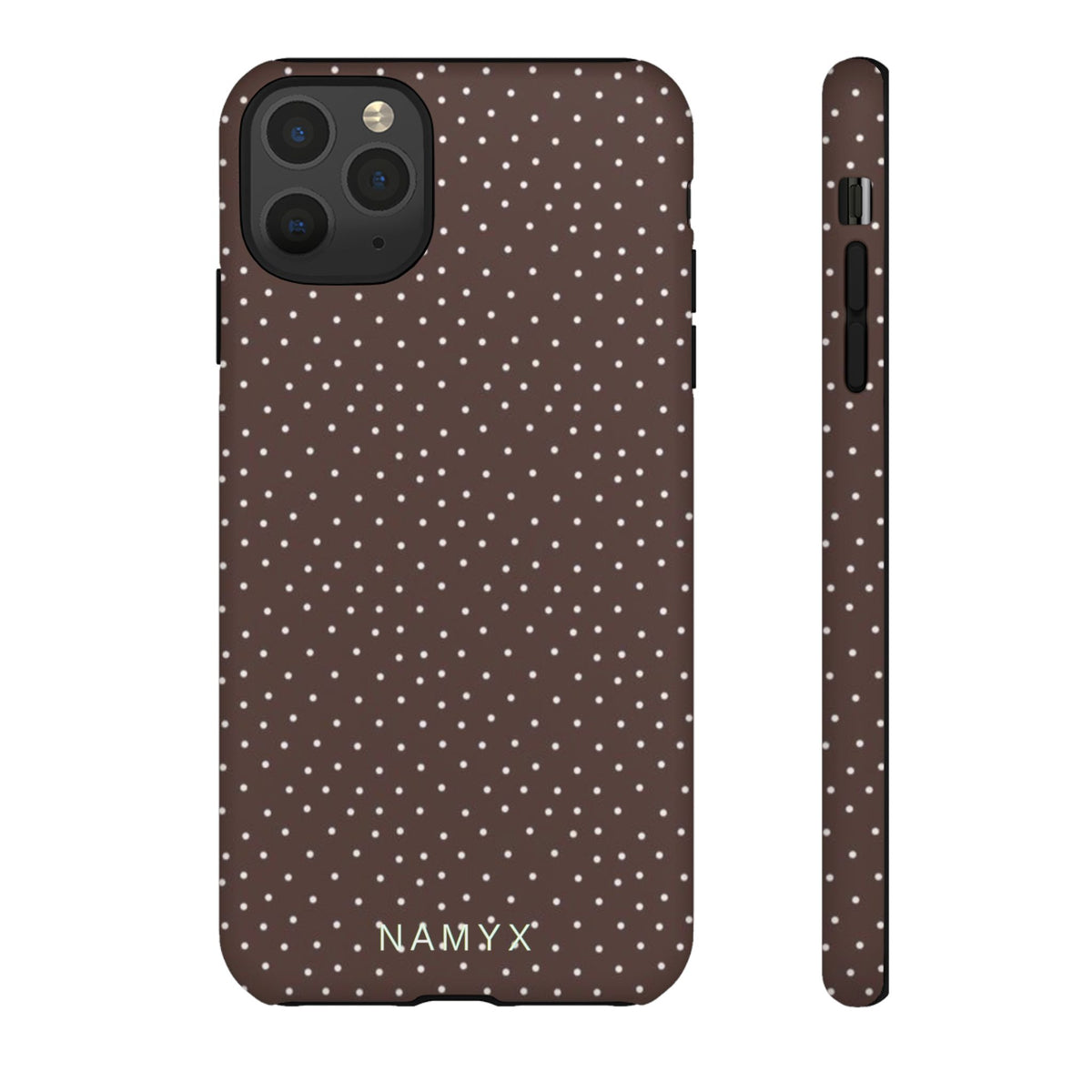Brown Polka Dot Tough Phone Case - Slim Protective iPhone Cover