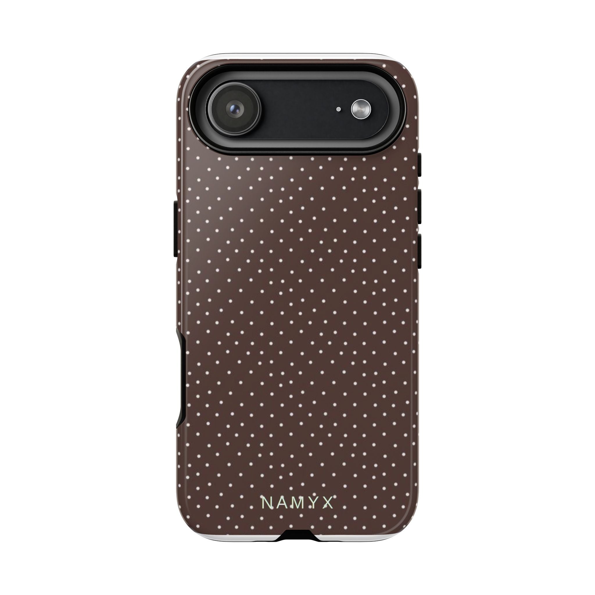 Brown Polka Dot Tough Phone Case - Slim Protective iPhone Cover