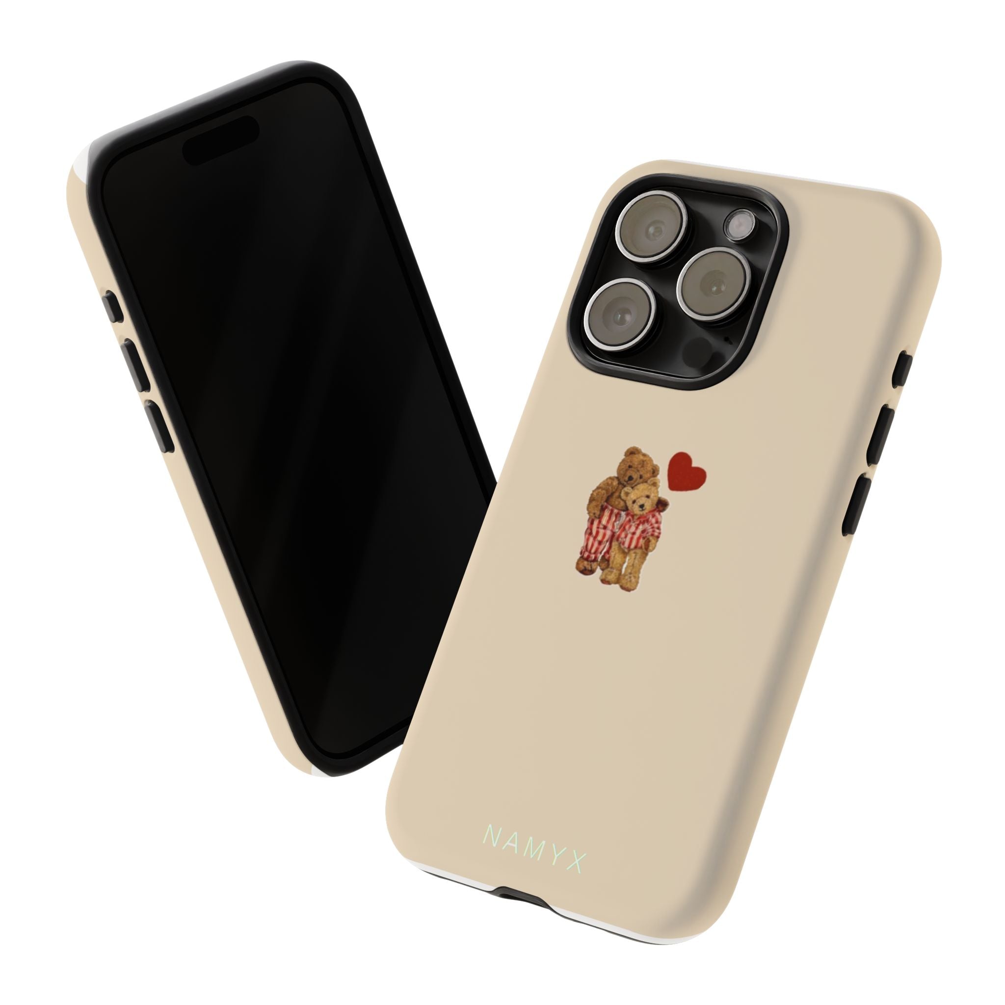 Teddy Heart Phone Case — Cute Vintage Plush Bear Protective iPhone Case