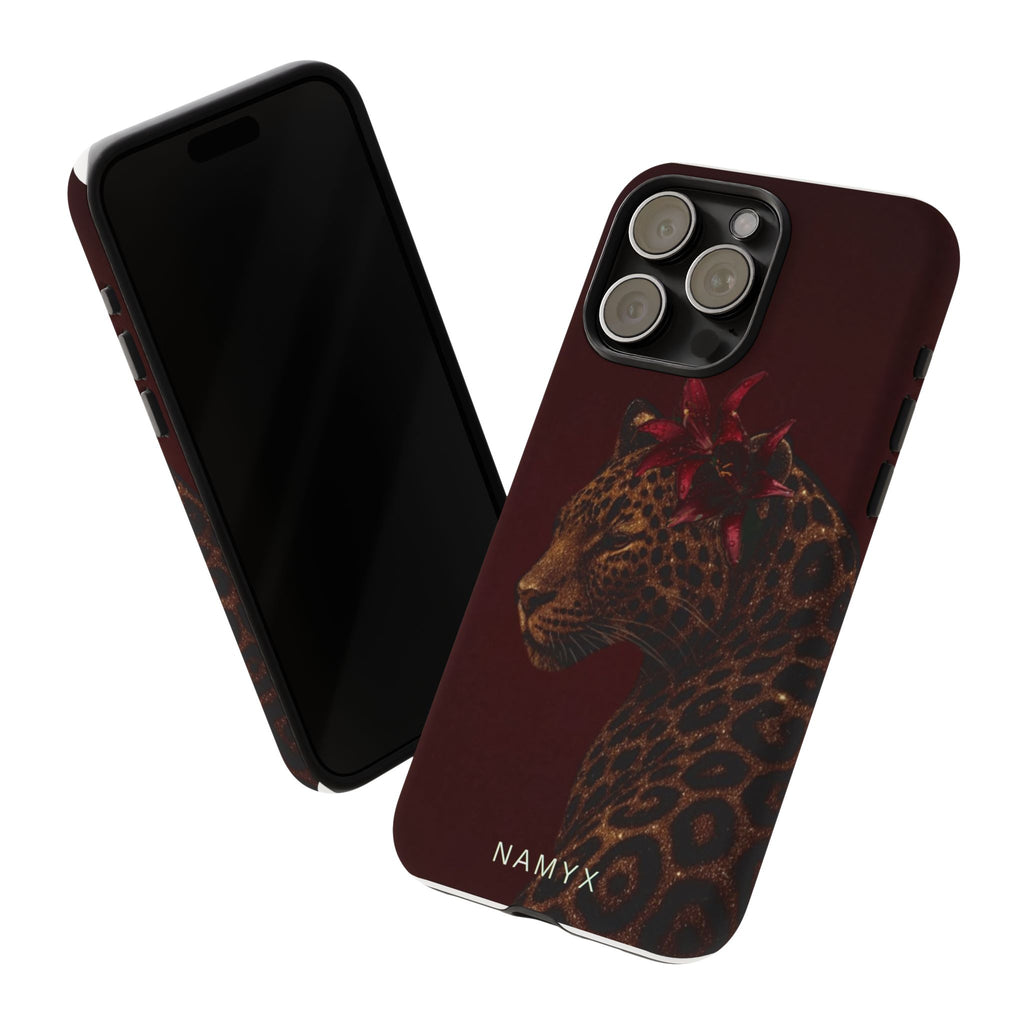 Leopard Floral Tough Phone Case