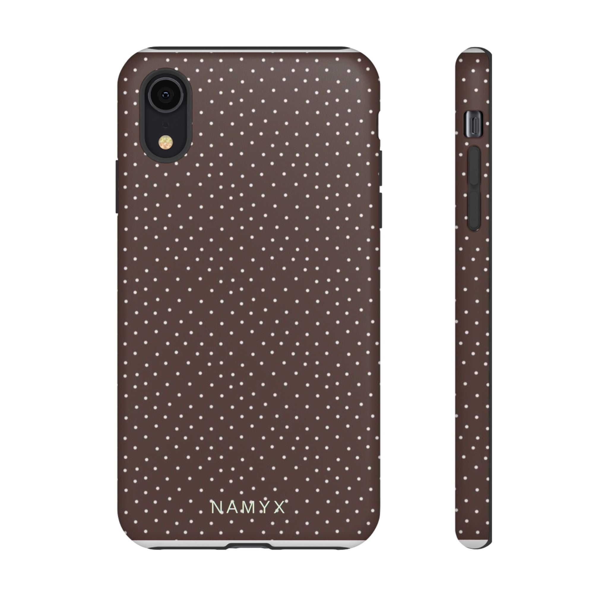 Brown Polka Dot Tough Phone Case - Slim Protective iPhone Cover