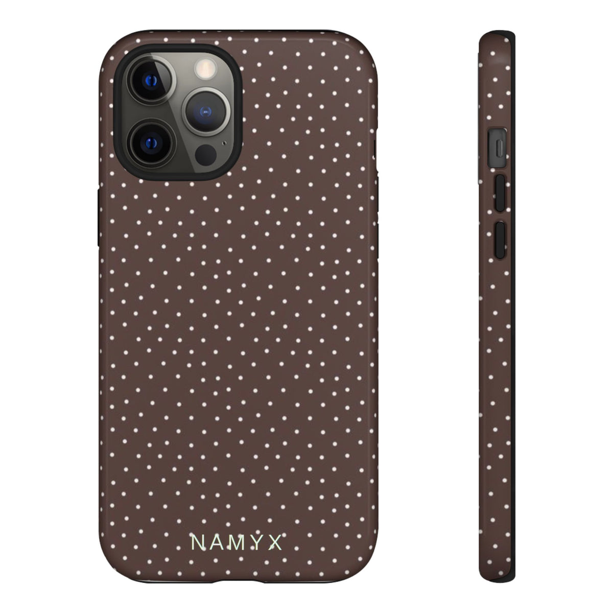Brown Polka Dot Tough Phone Case - Slim Protective iPhone Cover