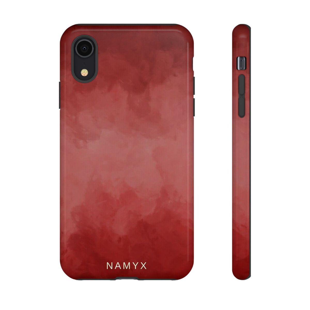 Red Watercolor Tough Phone Case — Durable Protective iPhone Cover