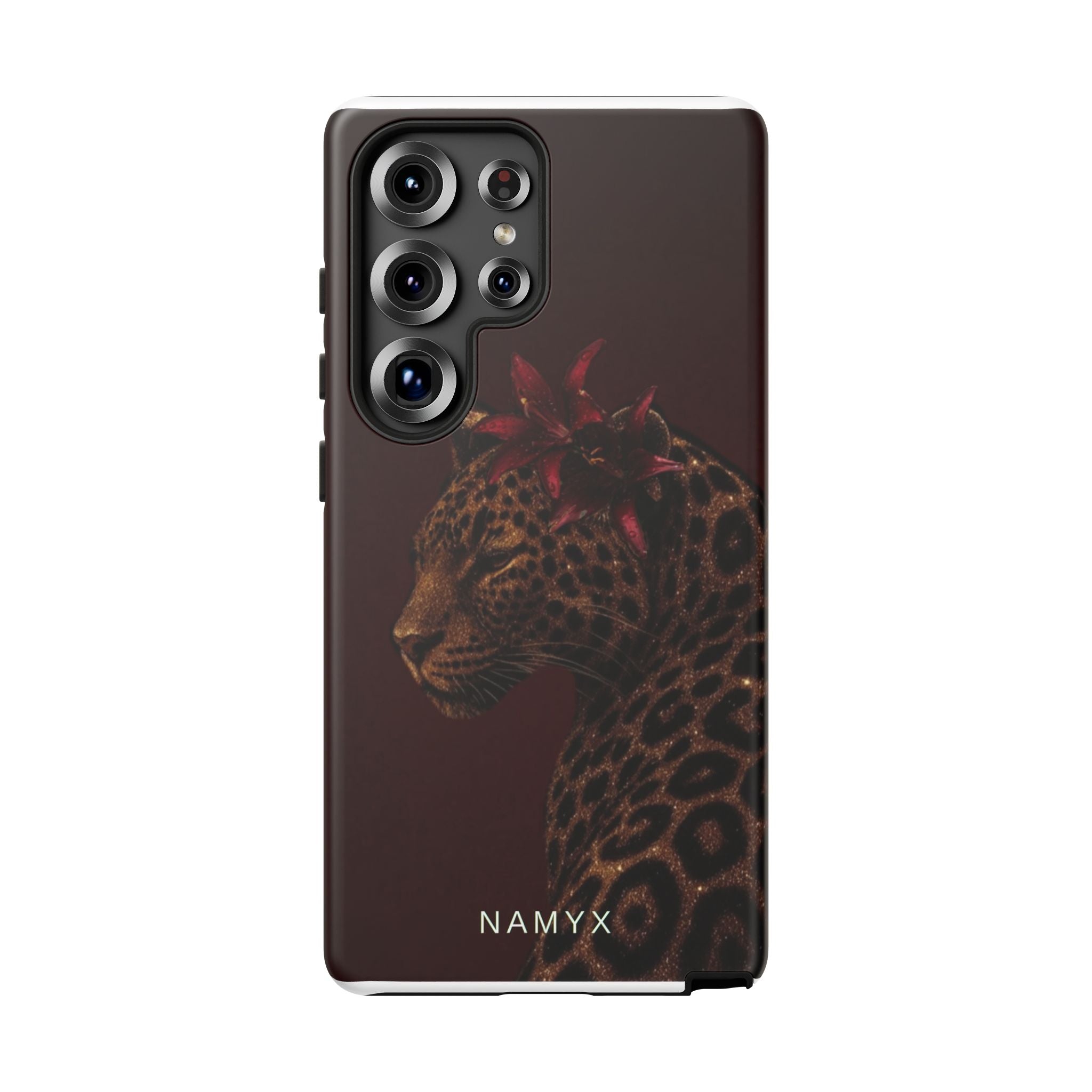 Leopard Floral Tough Phone Case