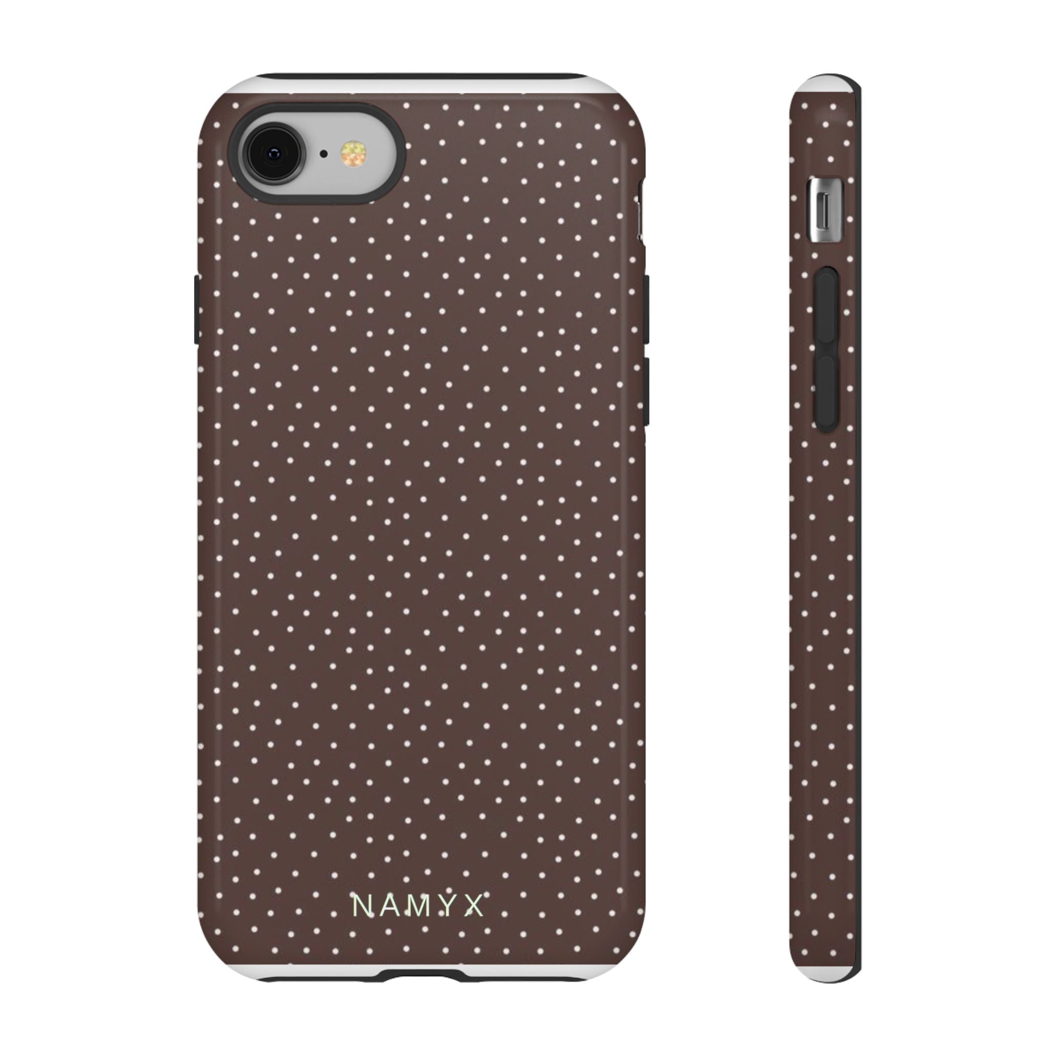 Brown Polka Dot Tough Phone Case - Slim Protective iPhone Cover