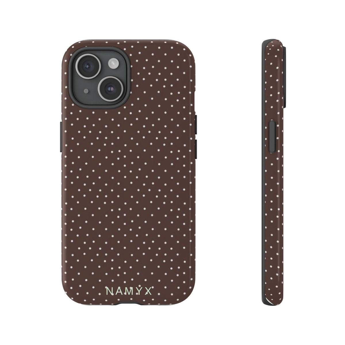 Brown Polka Dot Tough Phone Case - Slim Protective iPhone Cover